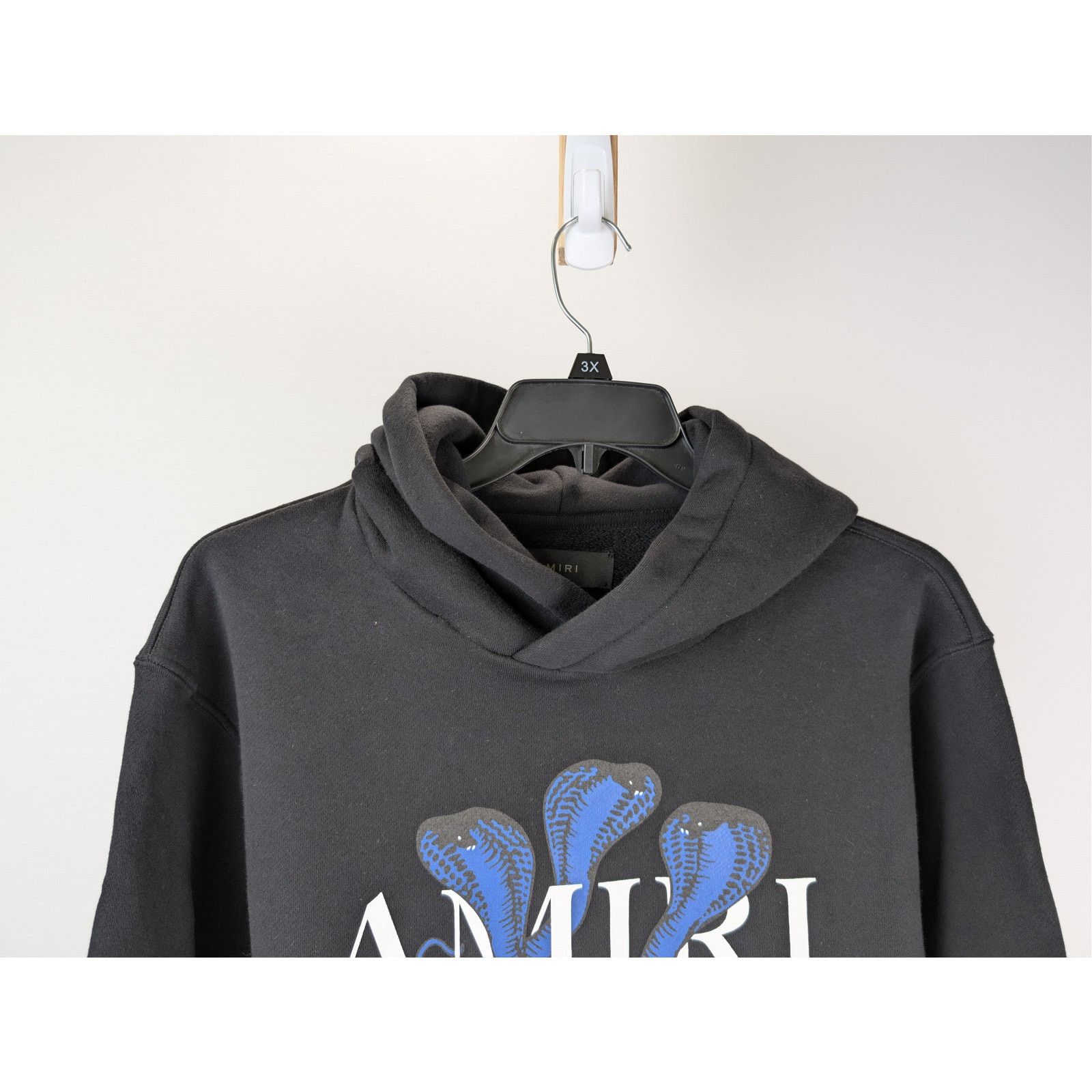 Amiri o1rshd1 Q:2 / Snake Hoodie in Black/Blue Size US M / EU 48-50 / 2 - 3 Thumbnail