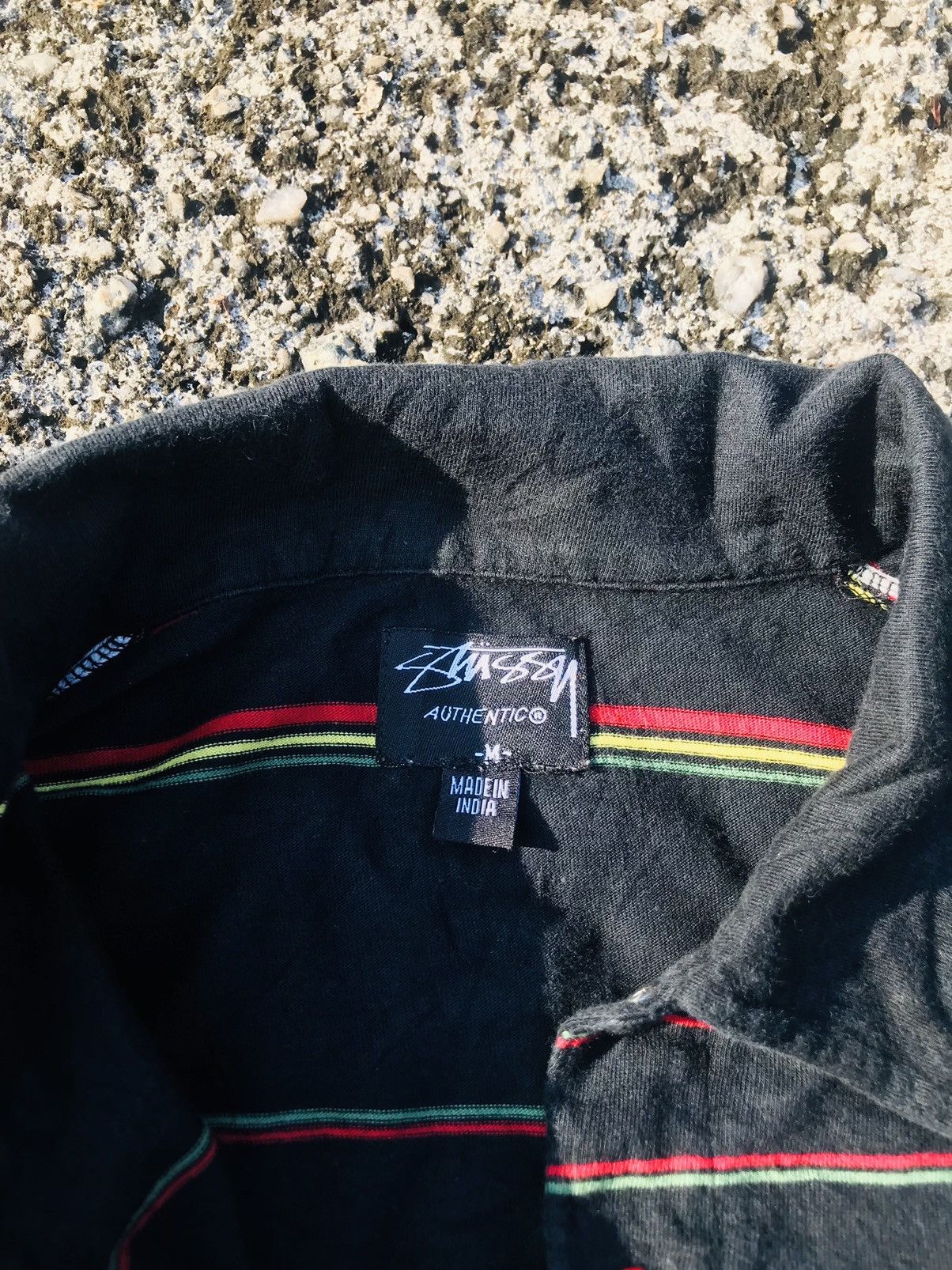 Stussy Vintage Stussy Rasta Polo Rugby Shirt Size US M / EU 48-50 / 2 - 5 Thumbnail