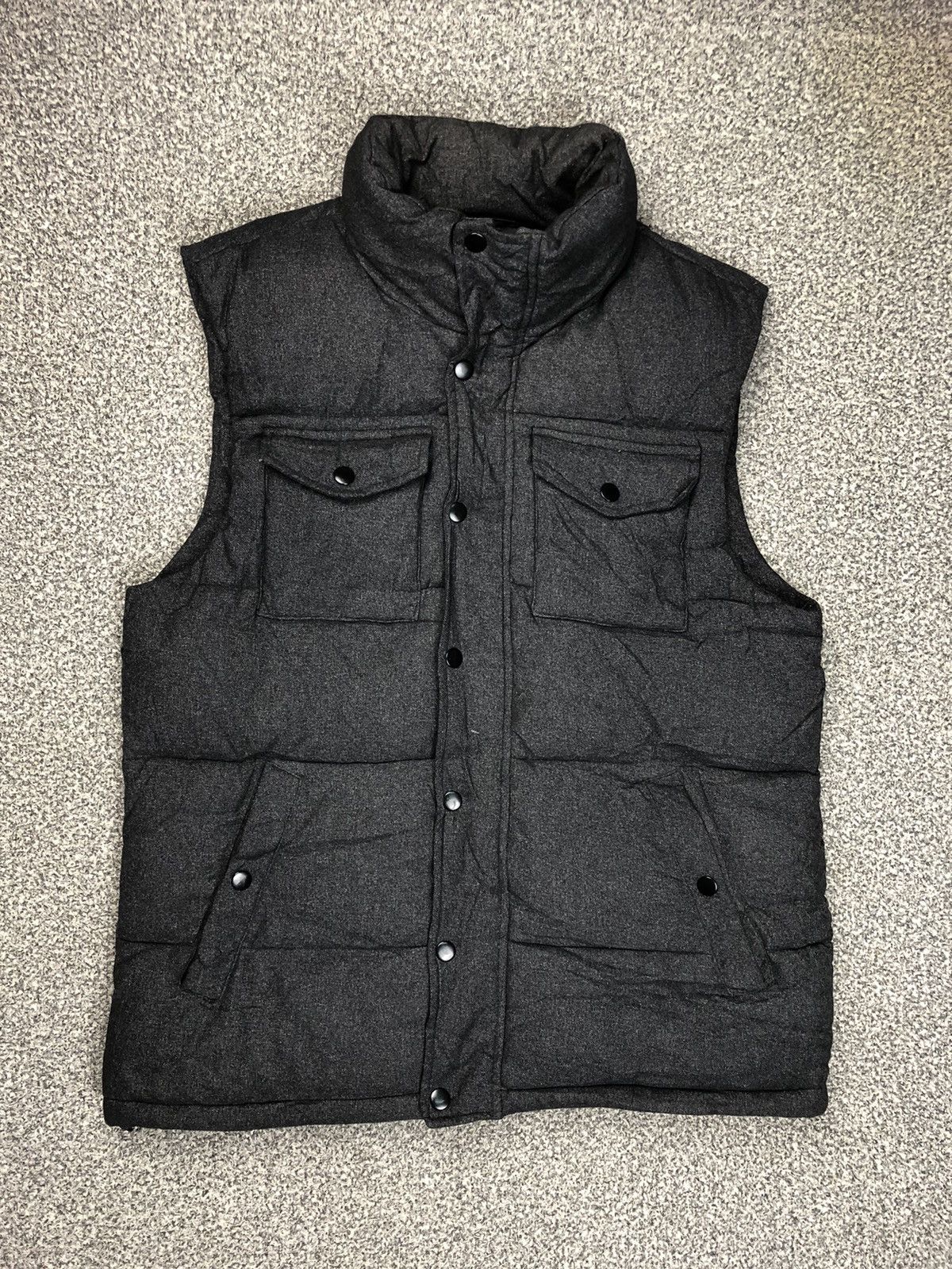 Vintage Japanese Brands Giordano Multipocket Puffer Vest