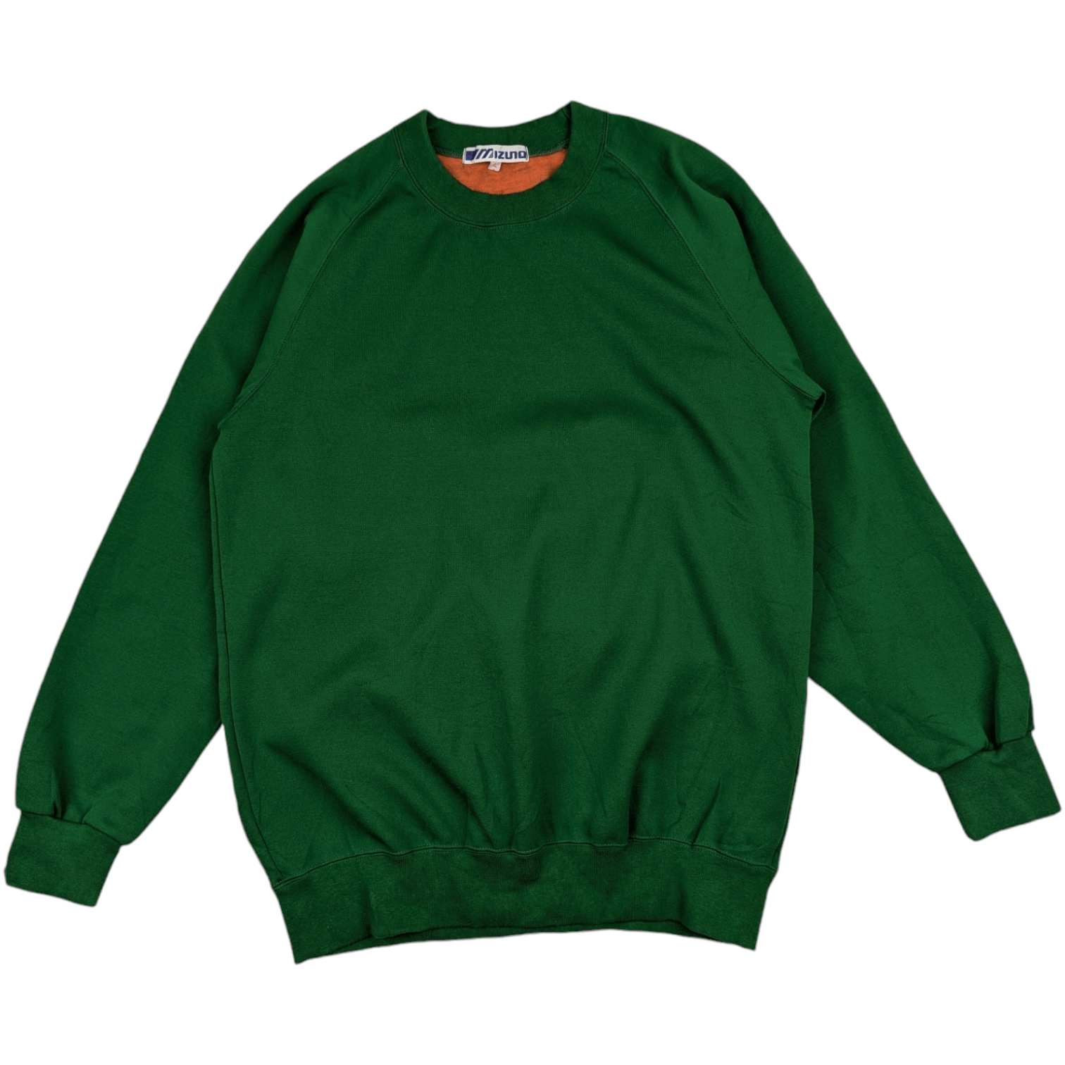 Mizuno Vintage 80's MIZUNO Plain Green Army Jumper Sweatshirt Size US M / EU 48-50 / 2 - 3 Thumbnail