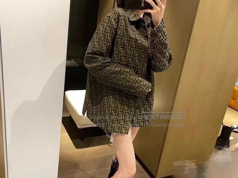 Fendi Fendi All-over Printed Shirt Jacket Size US M / EU 48-50 / 2 - 1 Thumbnail