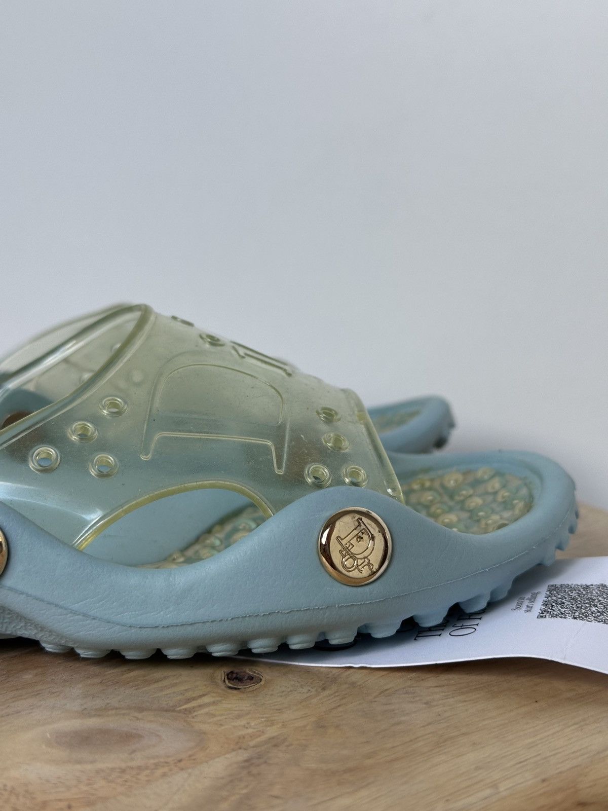Dior Dior Jelly Blue Rubber Flip Flops vintage rare Size US 5 / IT 35 - 8 Thumbnail