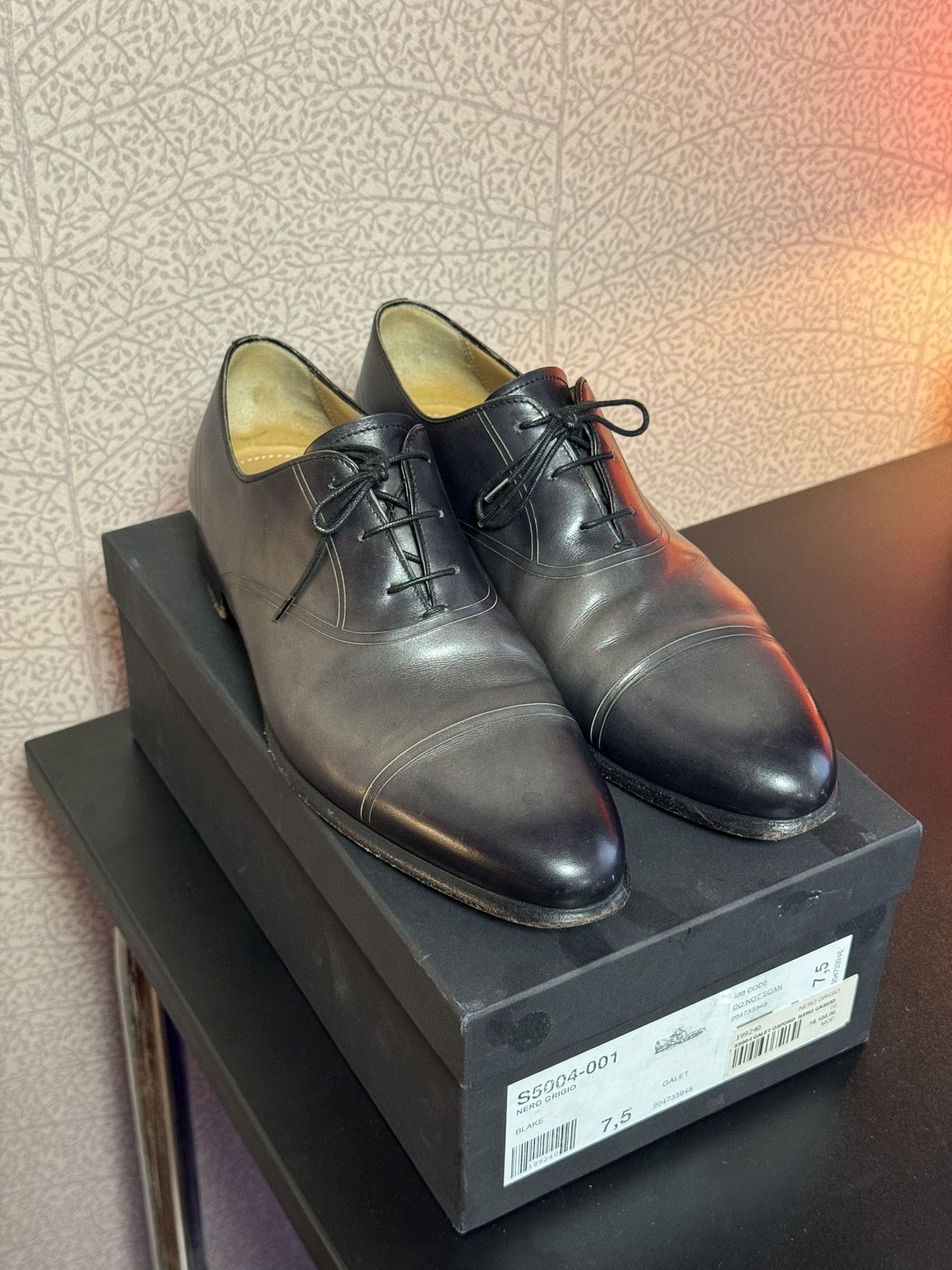 Berluti Berluti Galet Oxford S5004 Nero Grigio / US 8.5 | Grailed