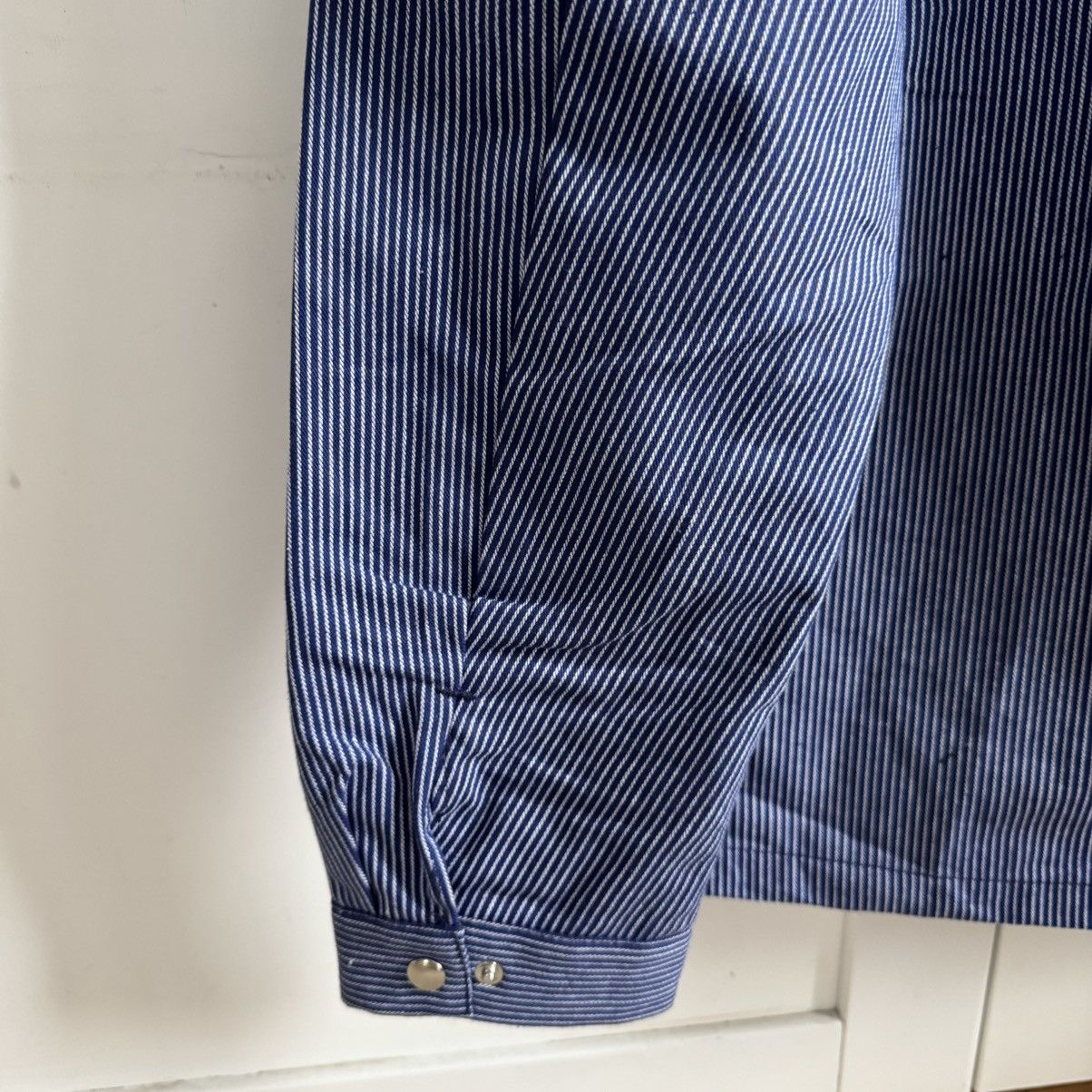 Vintage Spilag vintage deadstock striped chore works jacket Size US M / EU 48-50 / 2 - 11 Thumbnail