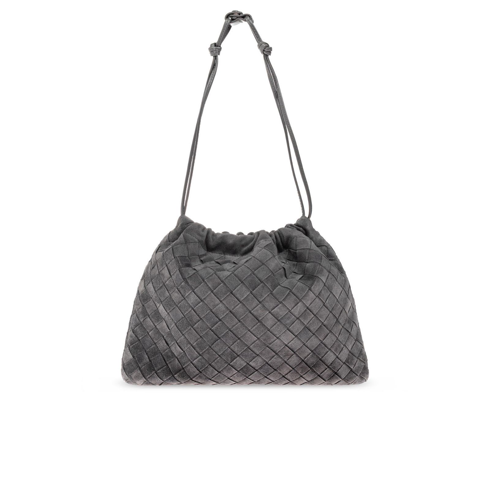 Bottega Veneta BOTTEGA VENETA $2600 Obsidian Gray Intrecciato Suede Dustbag Size ONE SIZE - 2 Thumbnail