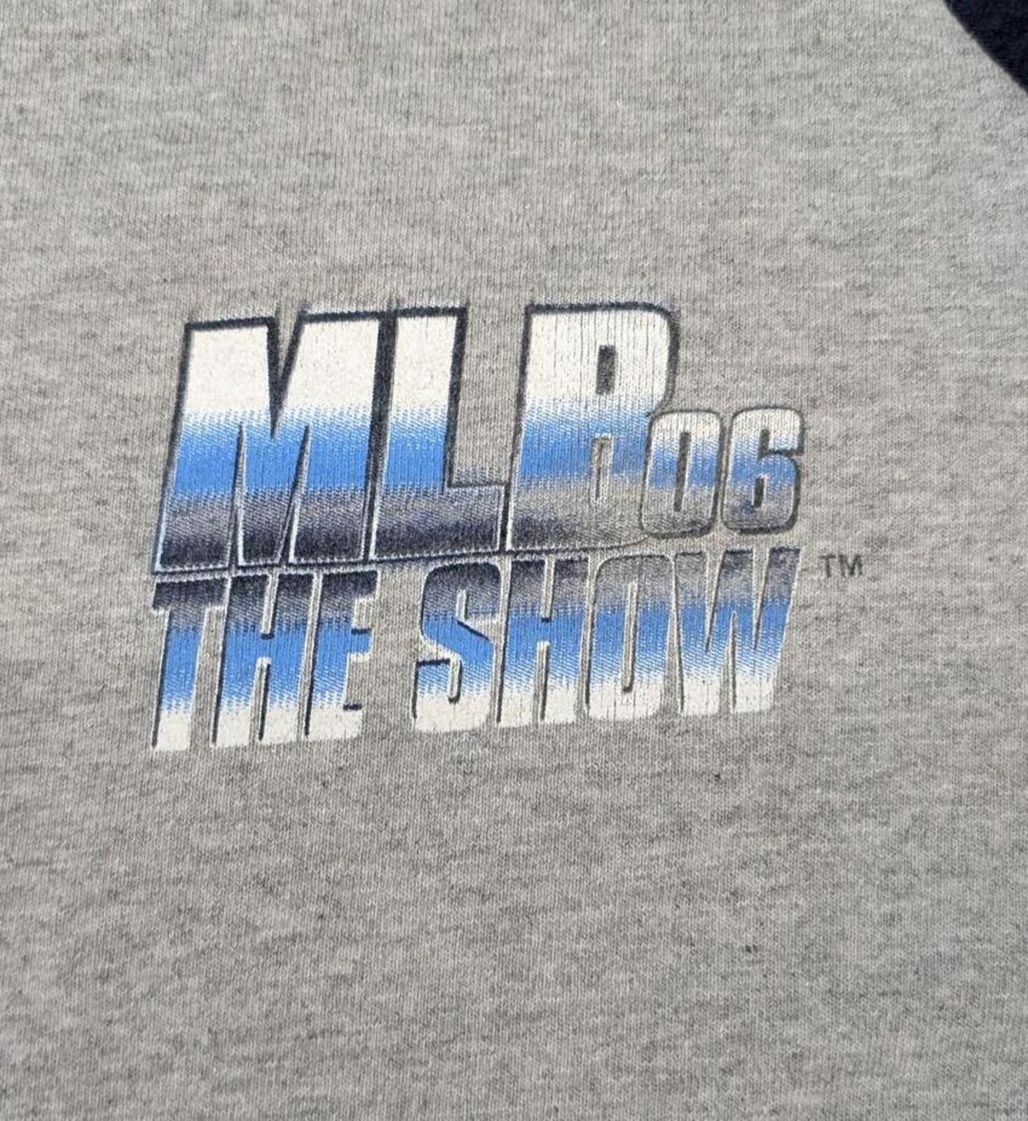 Sony Vintage MLB The Show 06 Playstation Promo T-shirt Size US XL / EU 56 / 4 - 2 Thumbnail