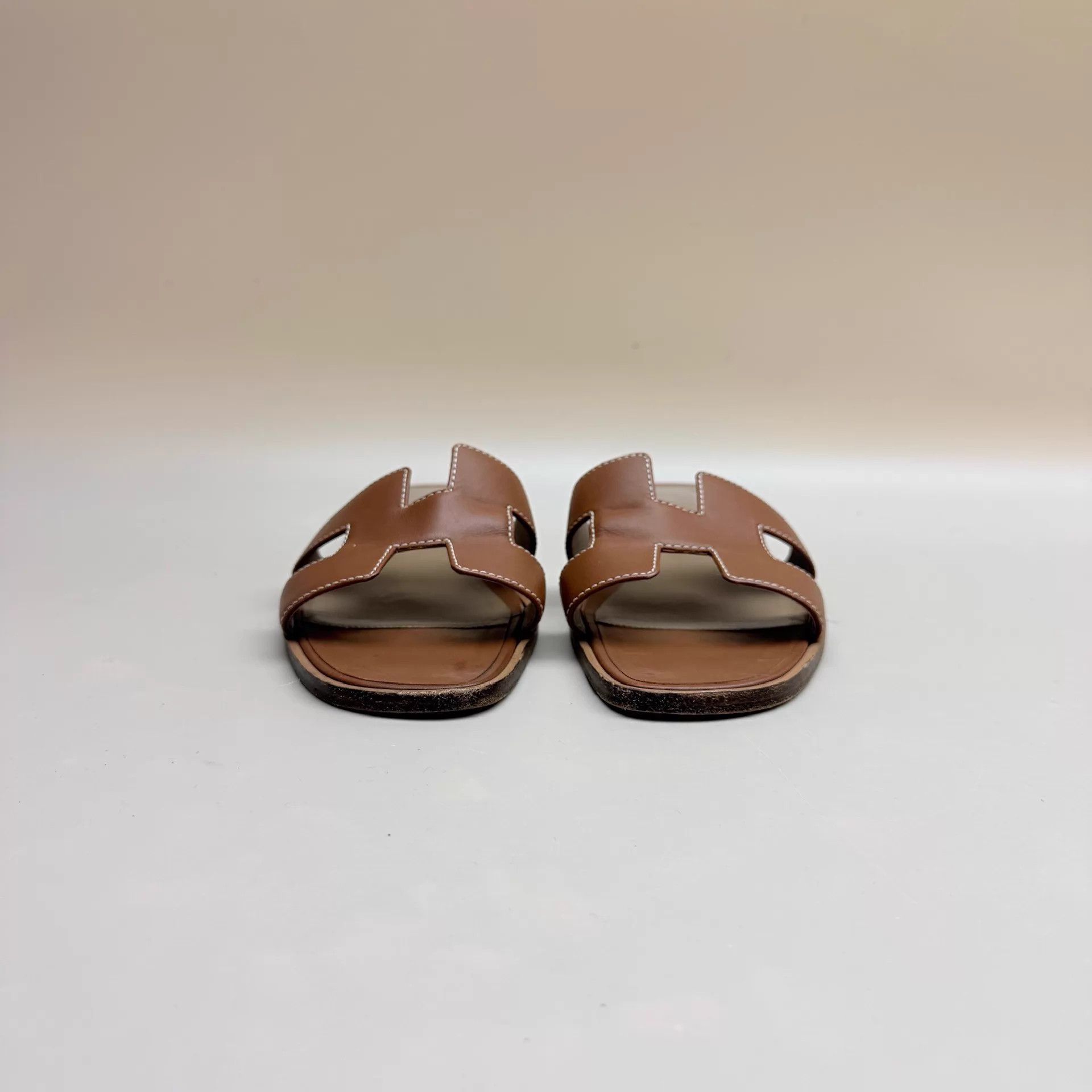 Hermes Hermes Dark Brown H Slipper 36 95 New Size US 5.5 / IT 35.5 - 2 Thumbnail