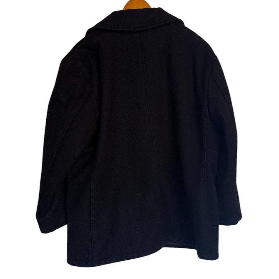 Schott Vintage Schott US 740N Pea Jacket Men 18 Black Wool Navy Size US L / EU 52-54 / 3 - 5 Thumbnail