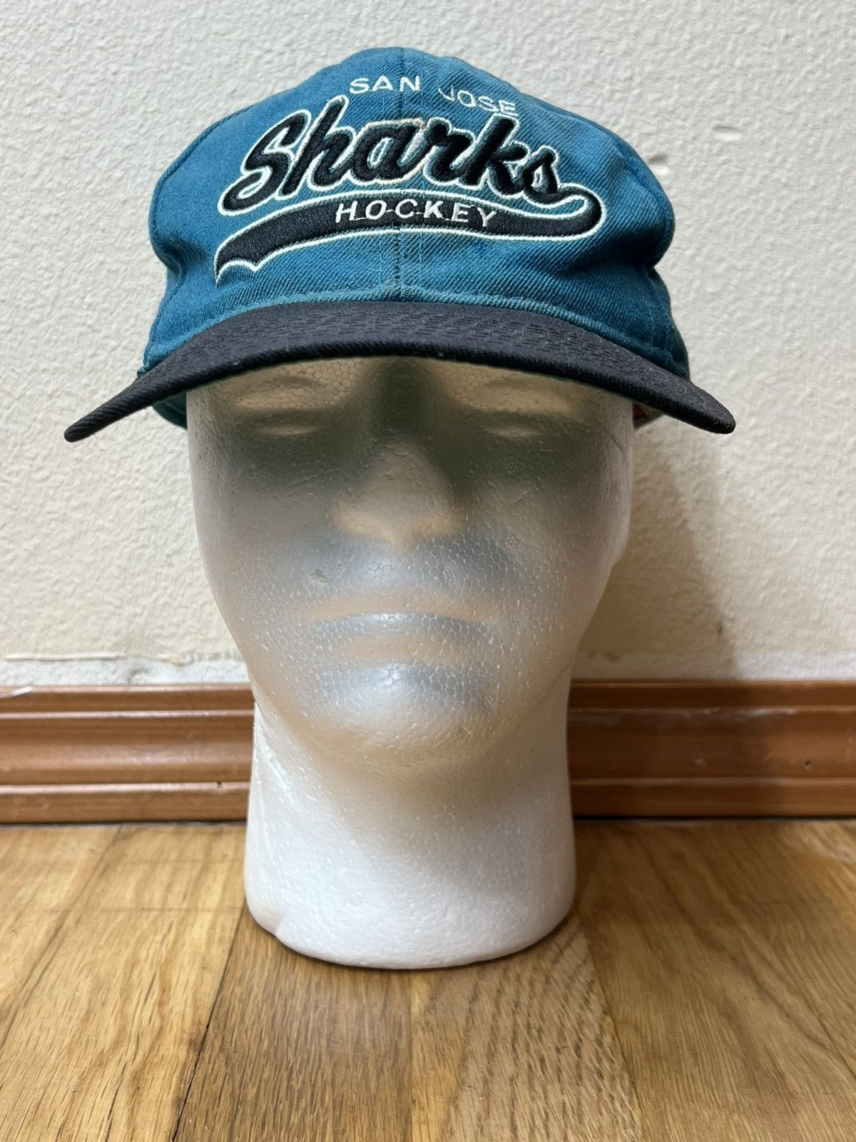 Starter Starter Vintage San Jose Sharks Natural Wool Tailsweep Hat Size ONE SIZE - 1 Thumbnail