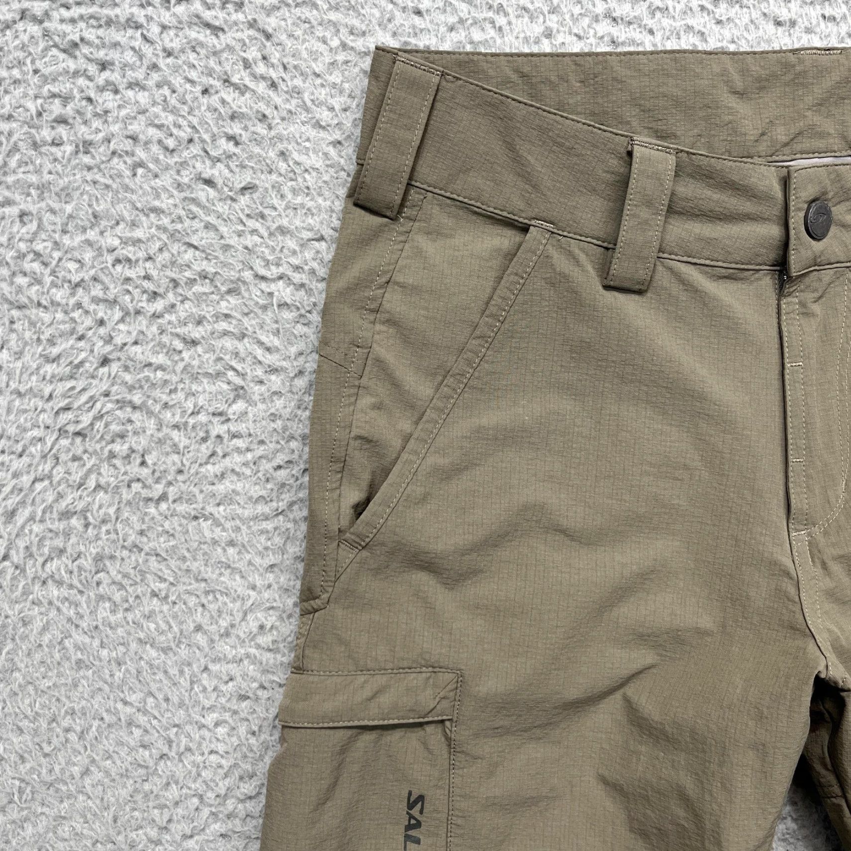 Salomon Salomon Shorts Mens 28 Green Stretch Nylon Cargo Hiking Outdoor Travel Shirt Size US 28 / EU 44 - 2 Thumbnail