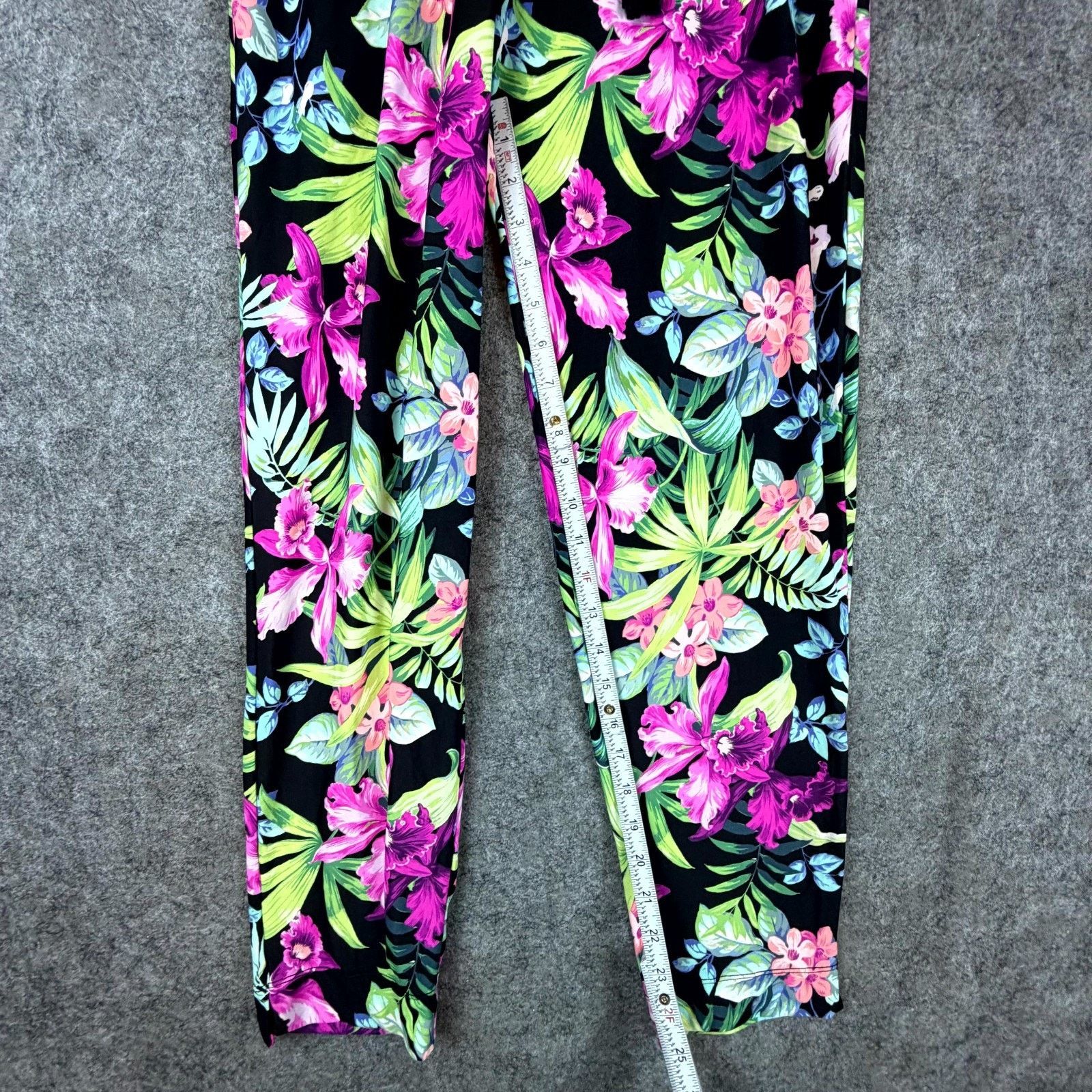 Tommy Bahama Tommy Bahama Joggers Womens Small Tropical Hawaiian Dopamine Size 26" / US 2 / IT 38 - 6 Thumbnail