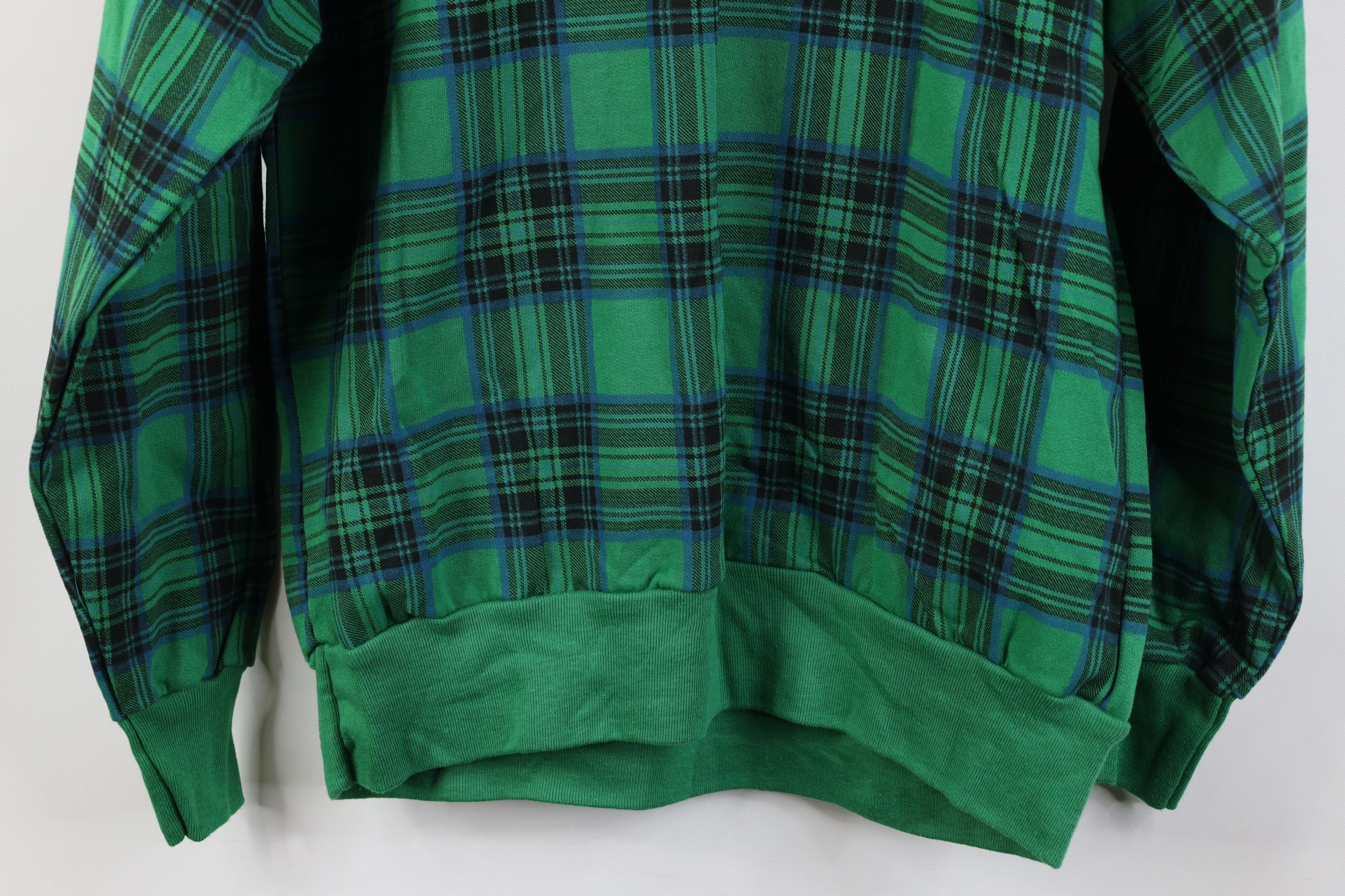 Vintage Deadstock Vintage 90s Streetwear Crewneck Sweatshirt Plaid Size M / US 6-8 / IT 42-44 - 11 Thumbnail