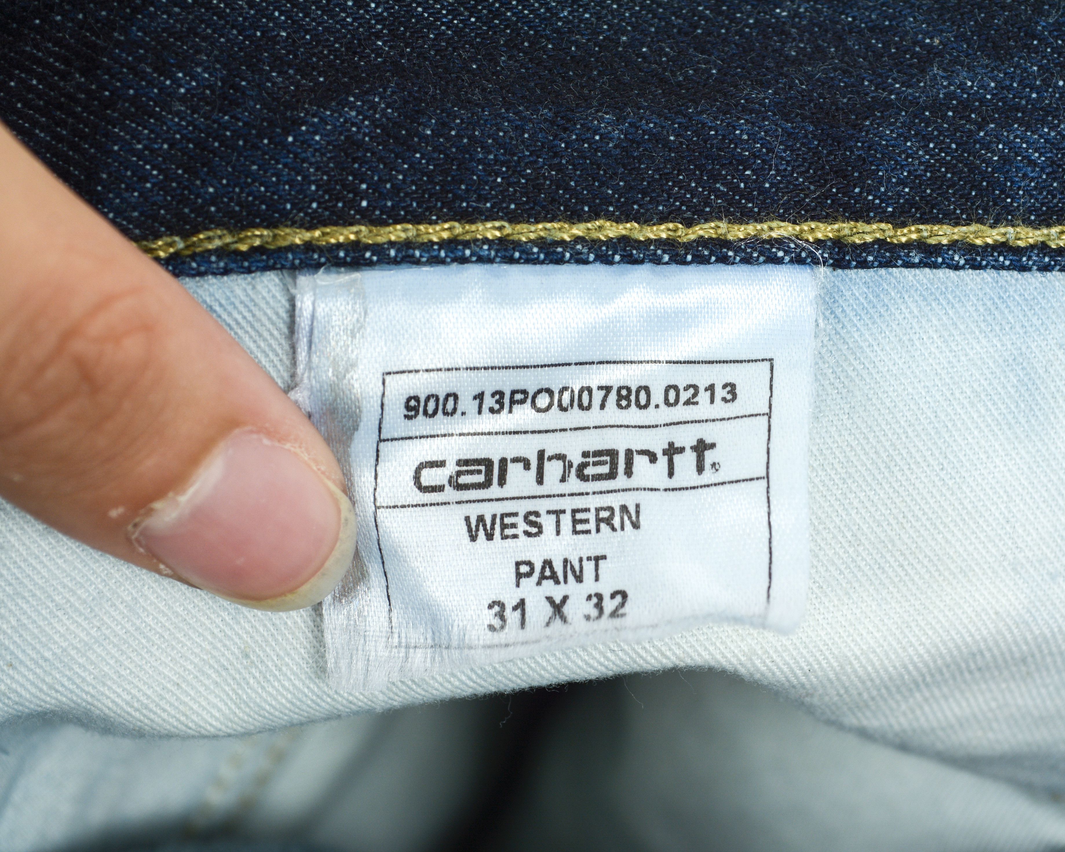 Carhartt Western Pant W31 L32 Relaxed Straight Jeans Denim Trousers Size US 31 - 11 Thumbnail