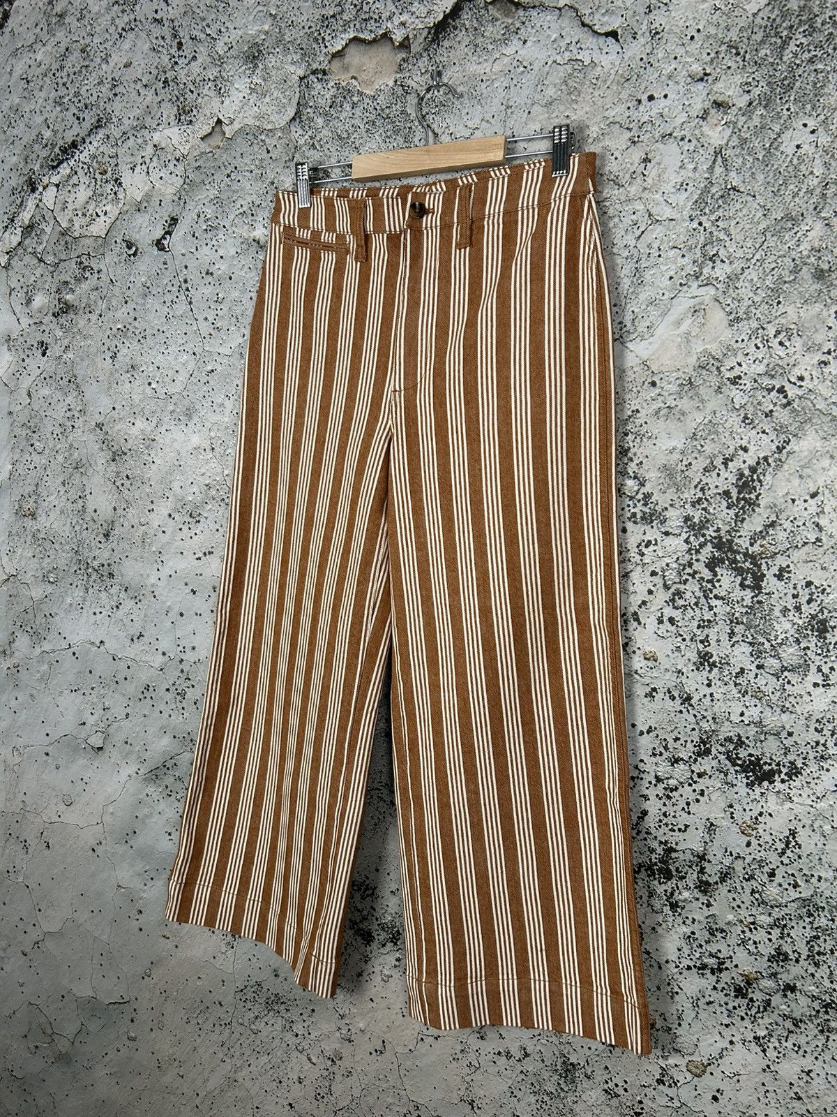 Madewell Madewell Stripped Wide Legs Baggy Jeans Denim Pants Size 28" / US 6 / IT 42 - 2 Thumbnail