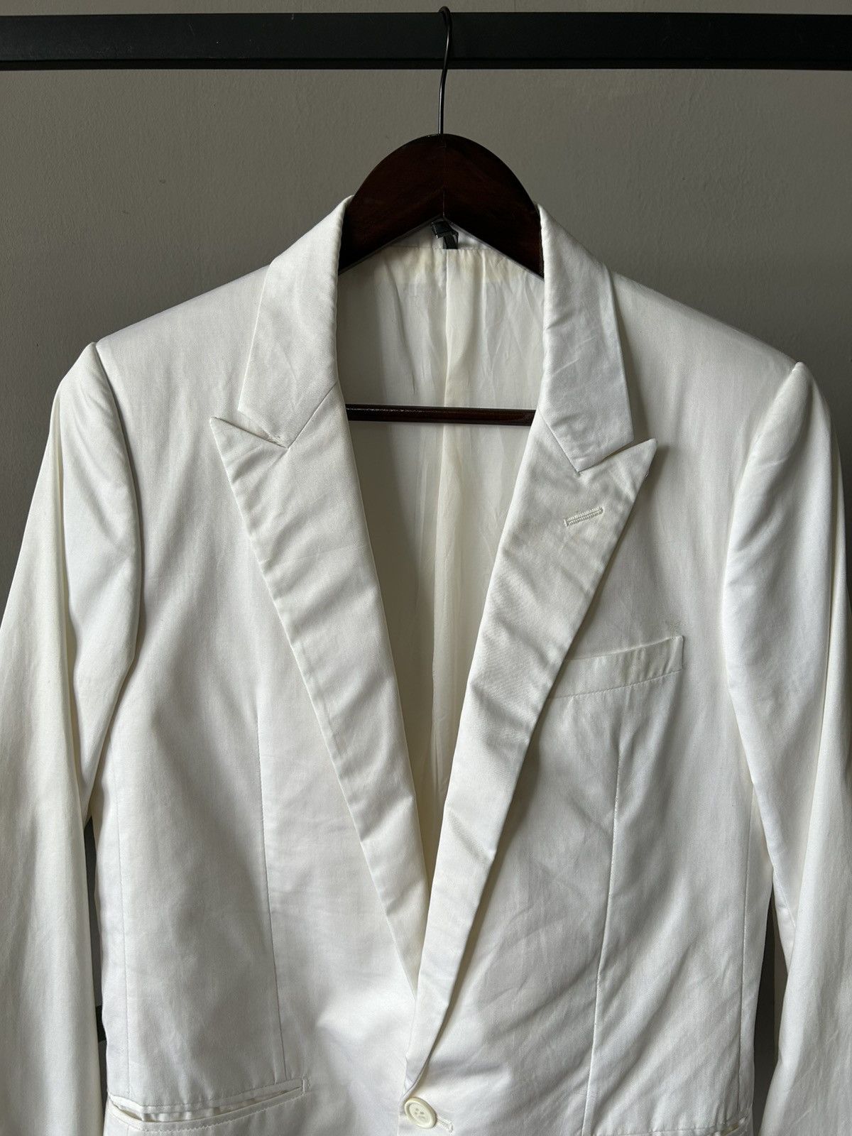 Dior Dior Hedi Slimane White Blazer Size S / US 4 / IT 40 - 5 Thumbnail