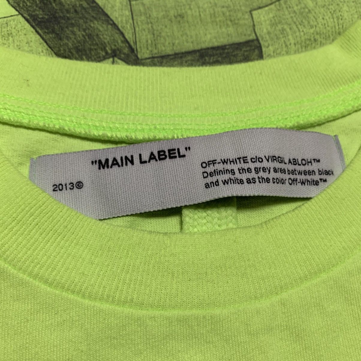 Off-White Off White Small Arrows Graphic Neon Green Tee Virgil Abloh Size US S / EU 44-46 / 1 - 5 Thumbnail