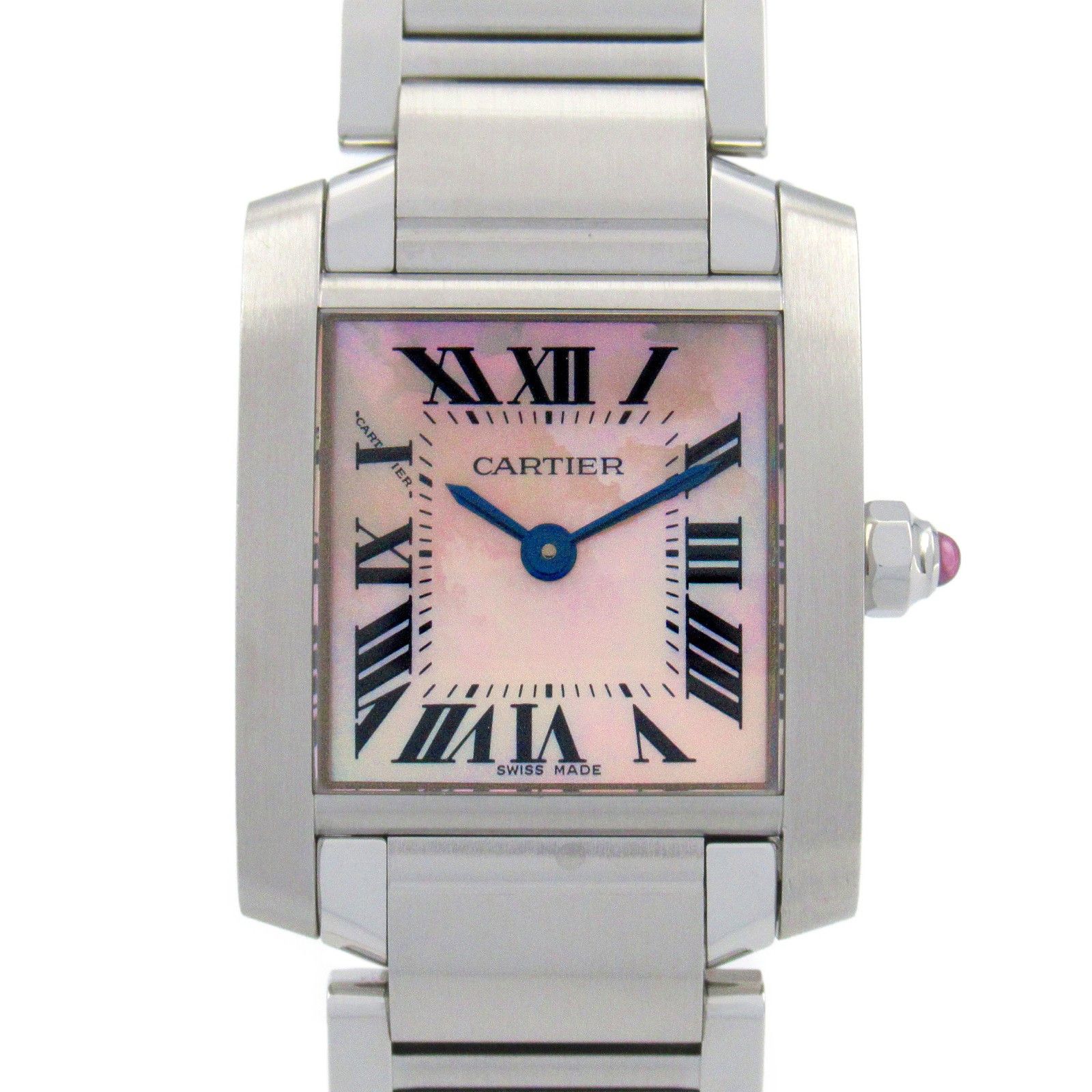 Cartier Cartier Cartier Tank Française Stainless Steel Watch Metal Quartz W51028Q3 Size ONE SIZE - 1 Thumbnail