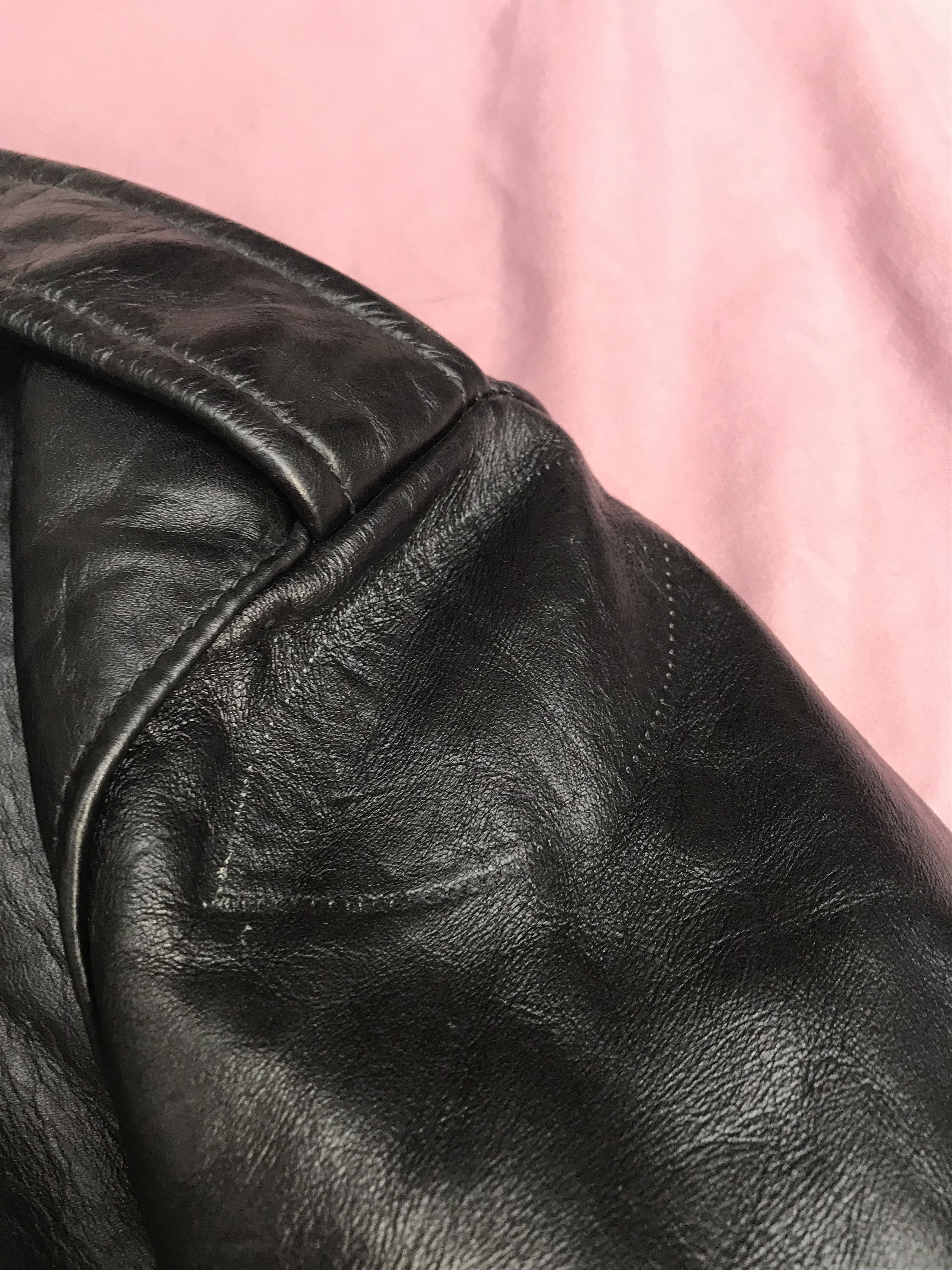 Harley Davidson AMF HARLEY DAVIDSON USA POLICE LEATHER BIKER JACKET Size US L / EU 52-54 / 3 - 12 Thumbnail
