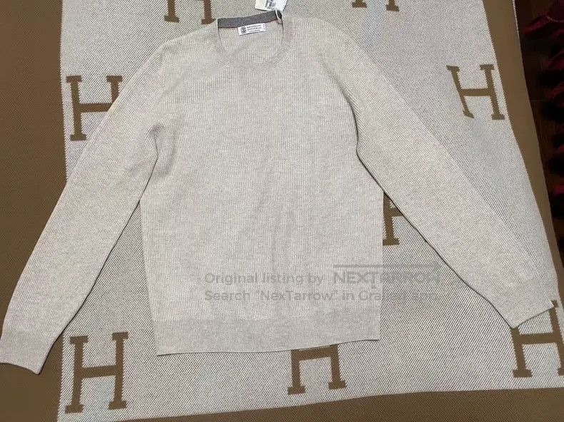 Brunello Cucinelli Brunello Cucinelli Cashmere sweater, oatmeal color Size US M / EU 48-50 / 2 - 1 Thumbnail