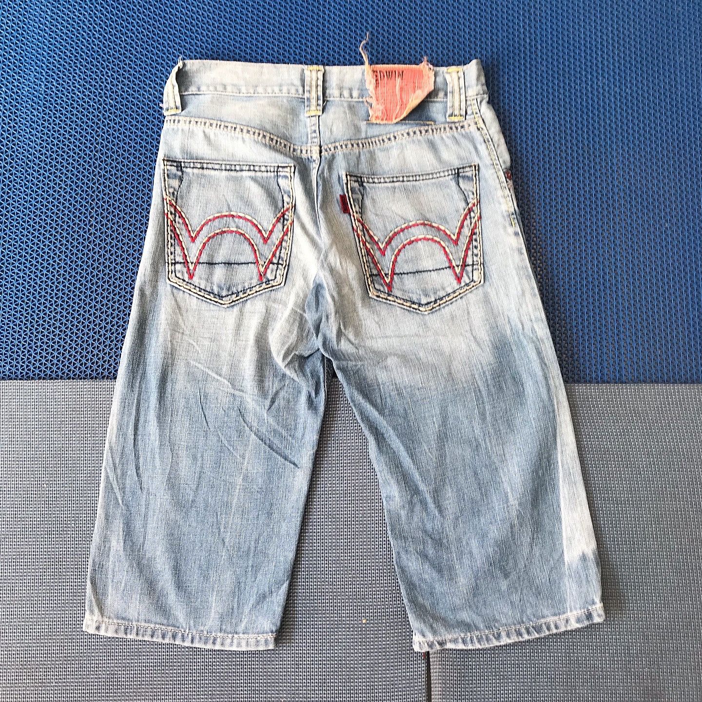 Edwin Vintage Edwin Shortpants Blue Jeans Button Permex Size US 29 - 1 Thumbnail