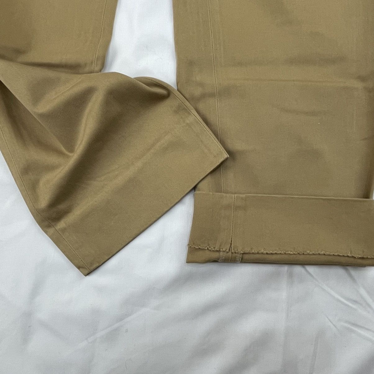 Helmut Lang 2004 Helmut Lang Hand Stitch Tailored Khaki Pants Vintage Size US 33 - 7 Thumbnail