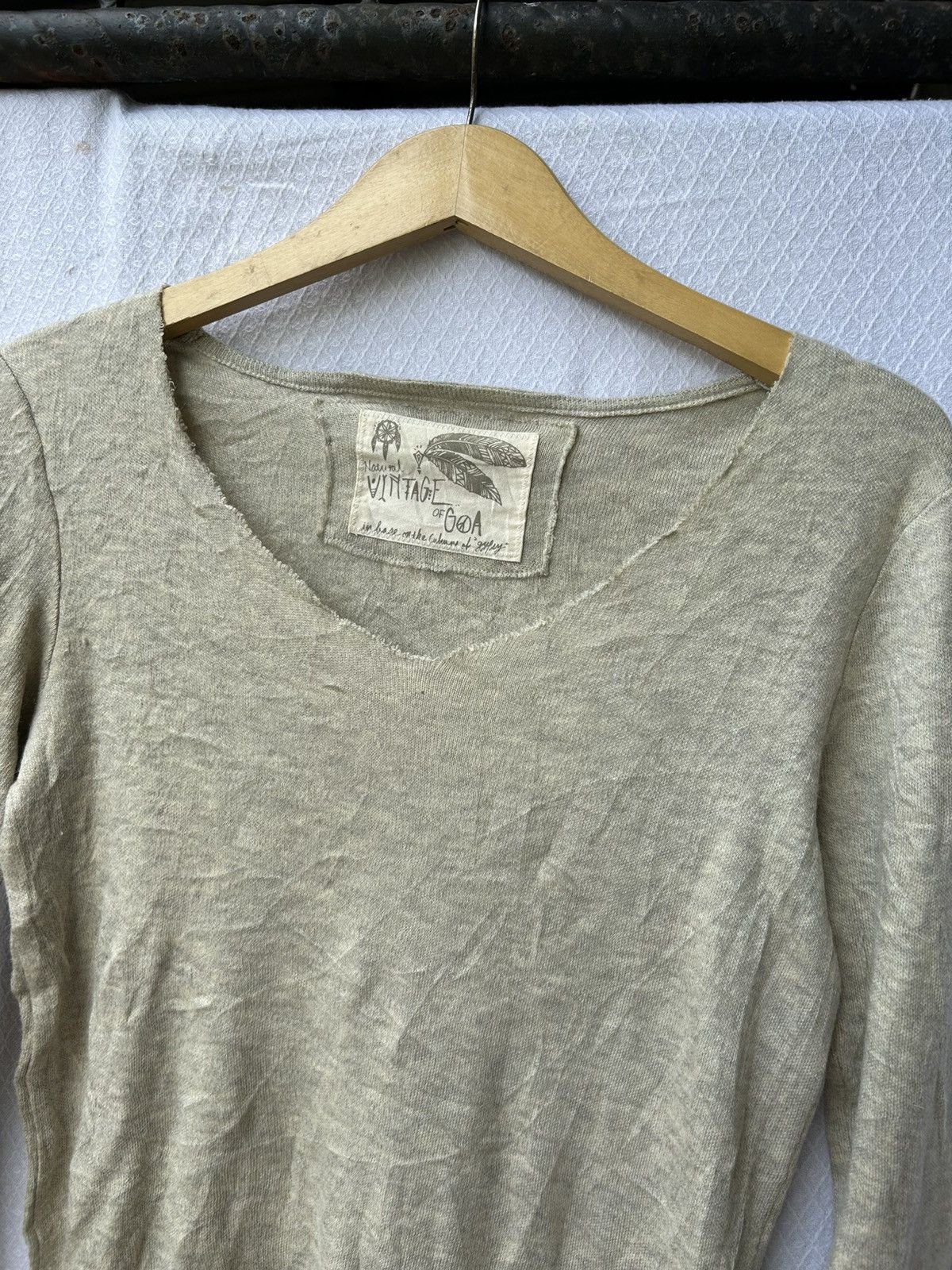 If Six Was Nine × Japanese Brand × Le Grande Bleu (L.G.B.) GOA mohair knitted natural vintage sweater style Size US S / EU 44-46 / 1 - 4 Thumbnail
