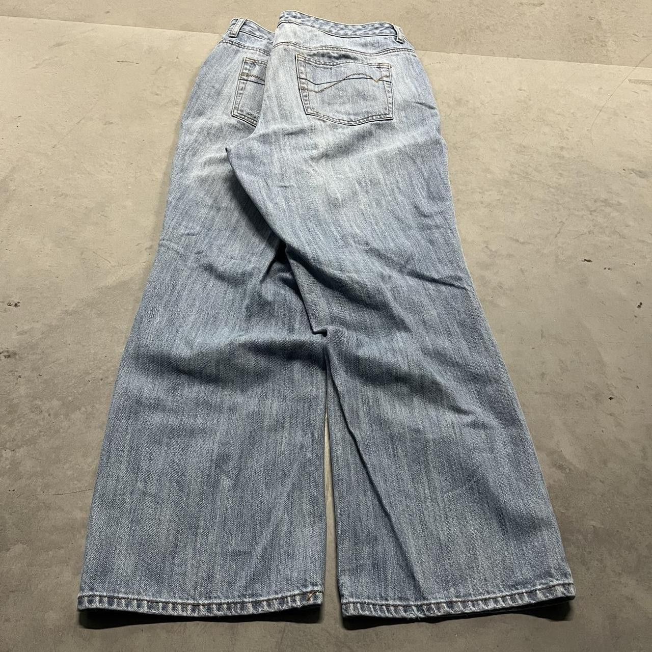 Vintage Crazy Vintage Y2K/2000s Baggy Bootcut Blue Light wash Denim Jeans! Size US 36 / EU 52 - 6 Thumbnail