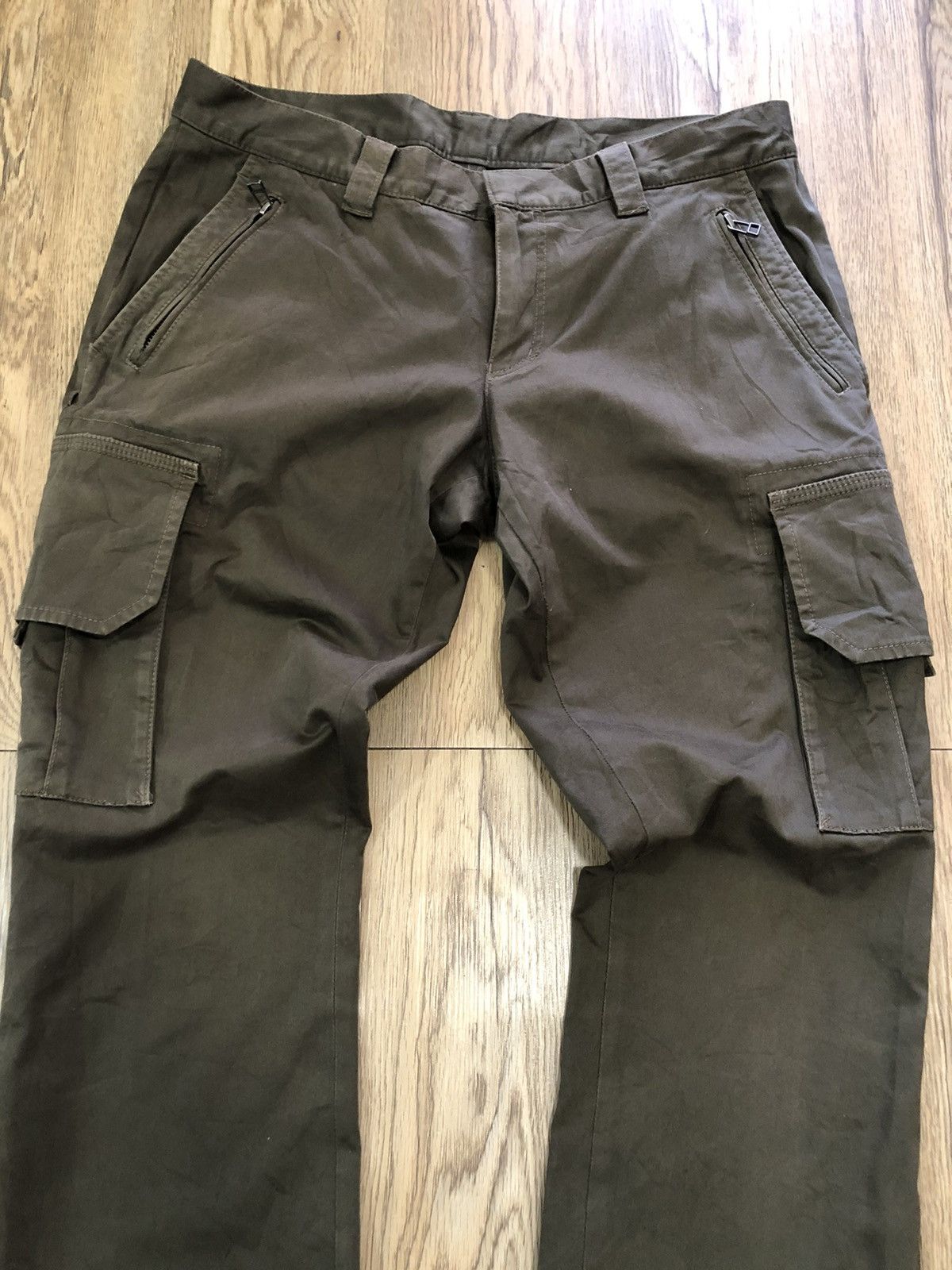 image of 14Th Addiction x 5351 Pour Les Hommes Japan 5351 Pour Les Hommes Cargo Pants in Dark Green (Size 34