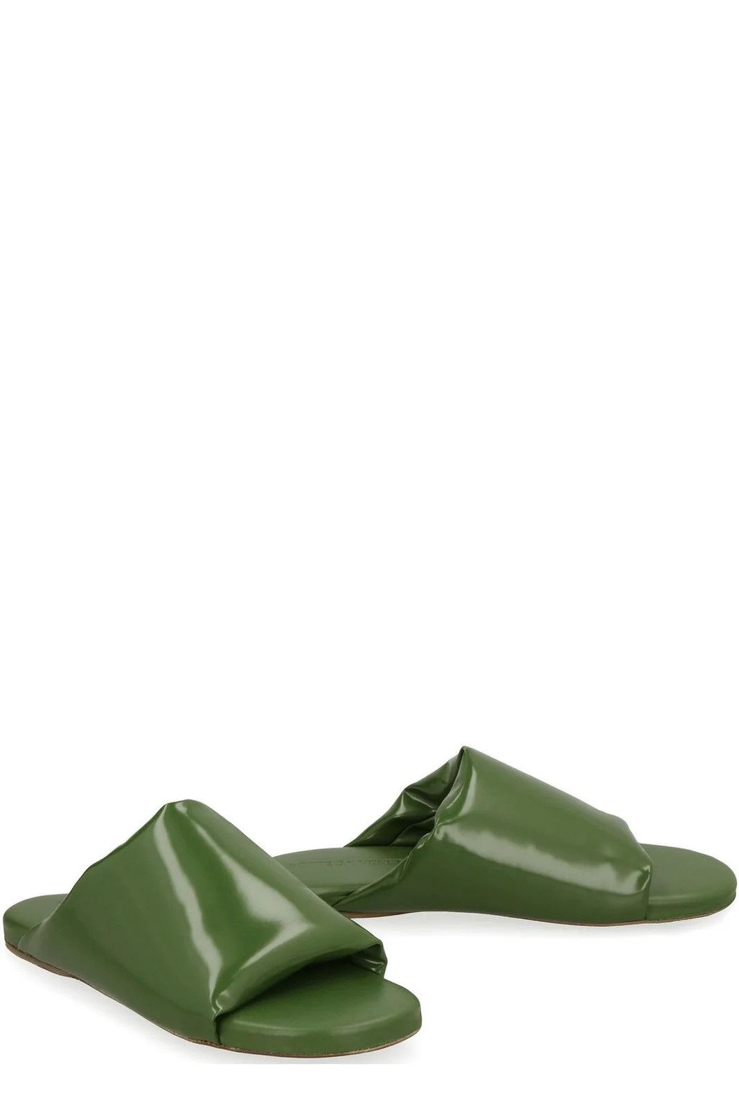 Bottega Veneta $1.9K VALUE Cushion Mule in Dark Green Size US 12 / EU 45 - 1 Thumbnail