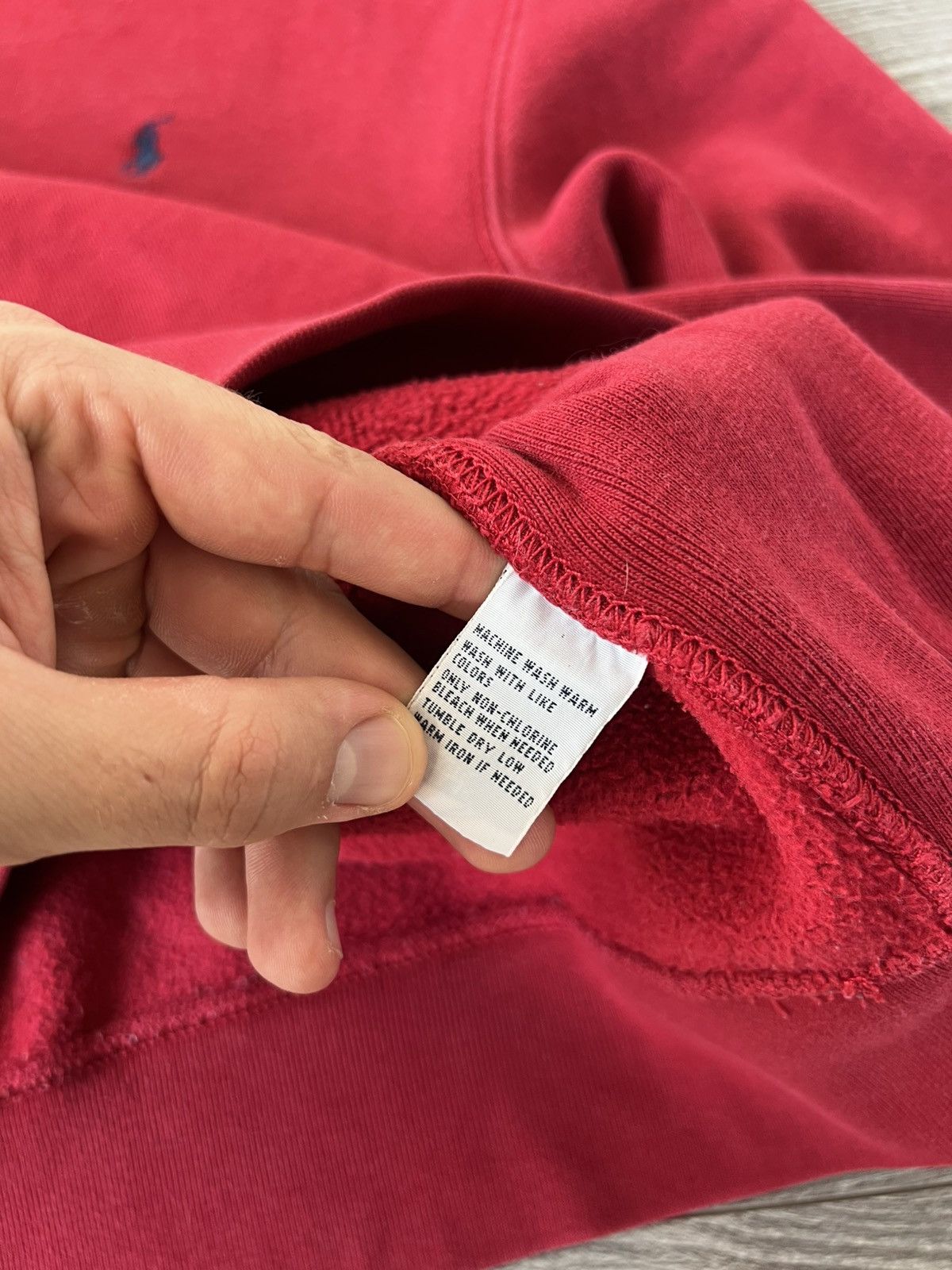 Polo Ralph Lauren Vintage Polo Ralph Lauren Red Crew Neck Y2K Drip Sweatshirt Size US XL / EU 56 / 4 - 17 Thumbnail