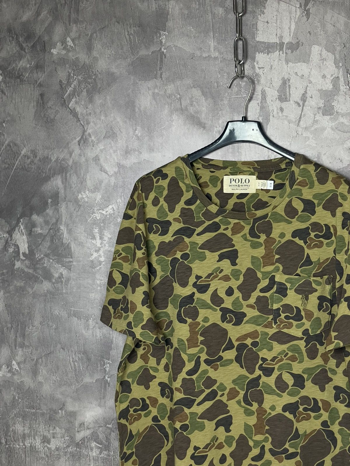 Vintage Ralph Lauren Denim & Supply Camo Y2K Rare T-shirt Size US L / EU 52-54 / 3 - 3 Thumbnail