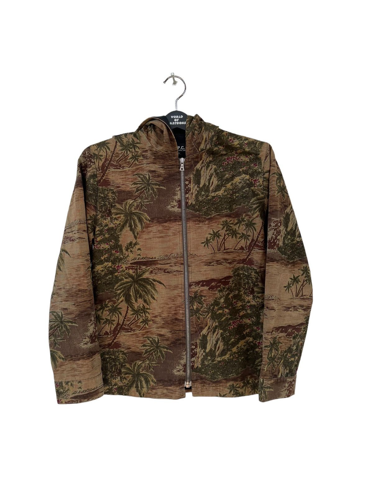 A.P.C. Archive 1999 A.P.C. France Waxed Canvas Tropical Hood Jacket Size US S / EU 44-46 / 1 - 7 Thumbnail
