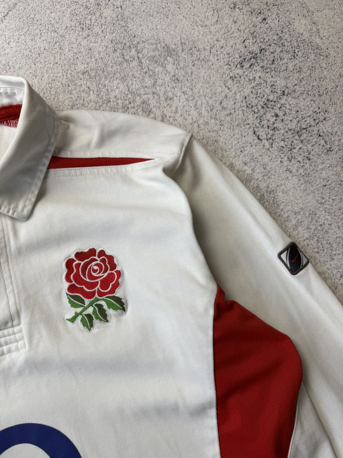 Nike England Rugby Union Home Shirt 2003 Jersey Nike Long Sleeve Size US L / EU 52-54 / 3 - 13 Thumbnail
