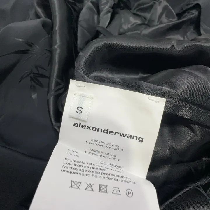 Alexander Wang Alexander Wang Black Long Sleeve Sleep Shirt - Size S / US 4 / IT 40 - 4 Thumbnail