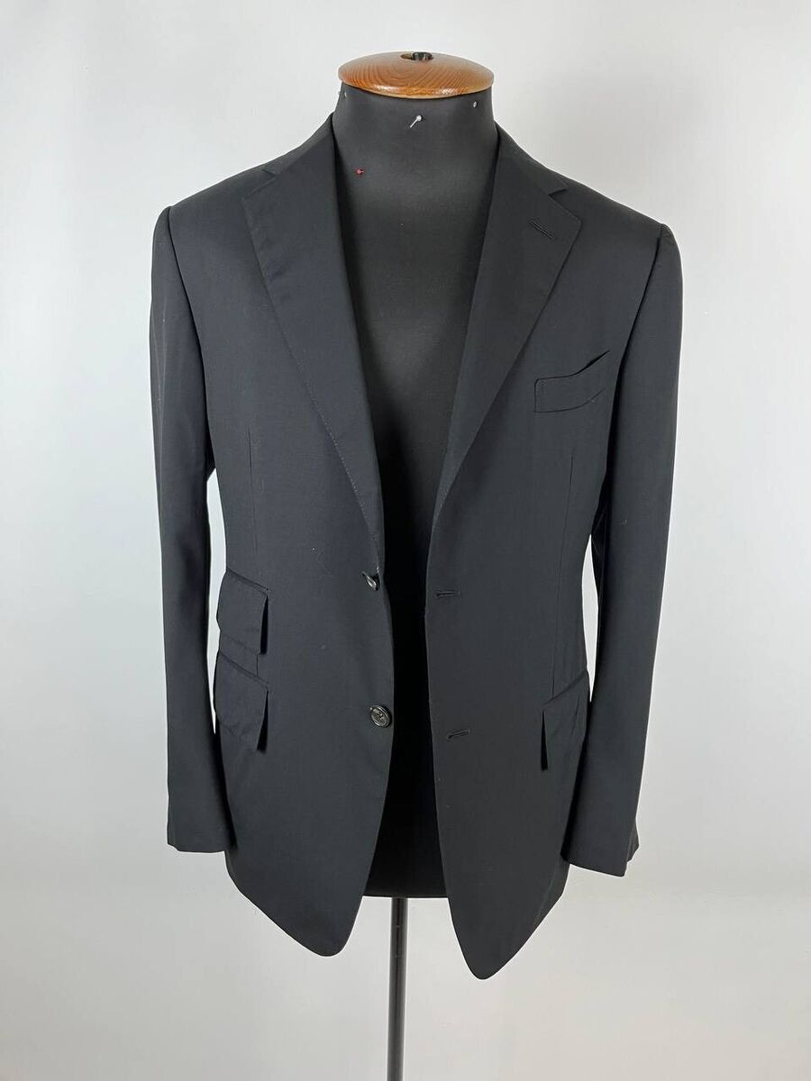 Tom Ford Tom Ford Black Wool Blazer 3 Button Size 52 (0334) Size 52R - 4 Thumbnail