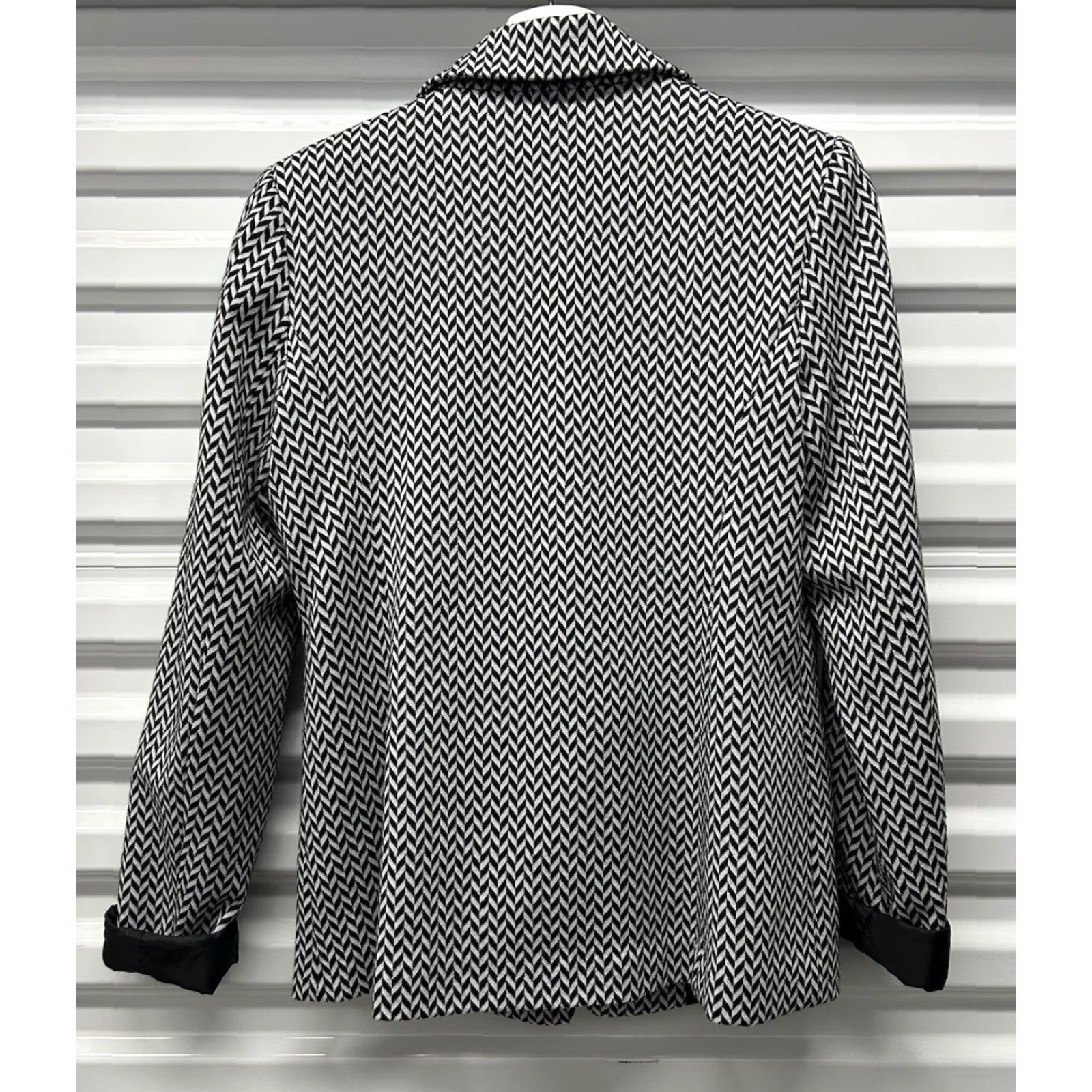Vintage Bagatelle Collection Women's Blazer Jacket Black/White Tweed Business Small Size S / US 4 / IT 40 - 2 Thumbnail