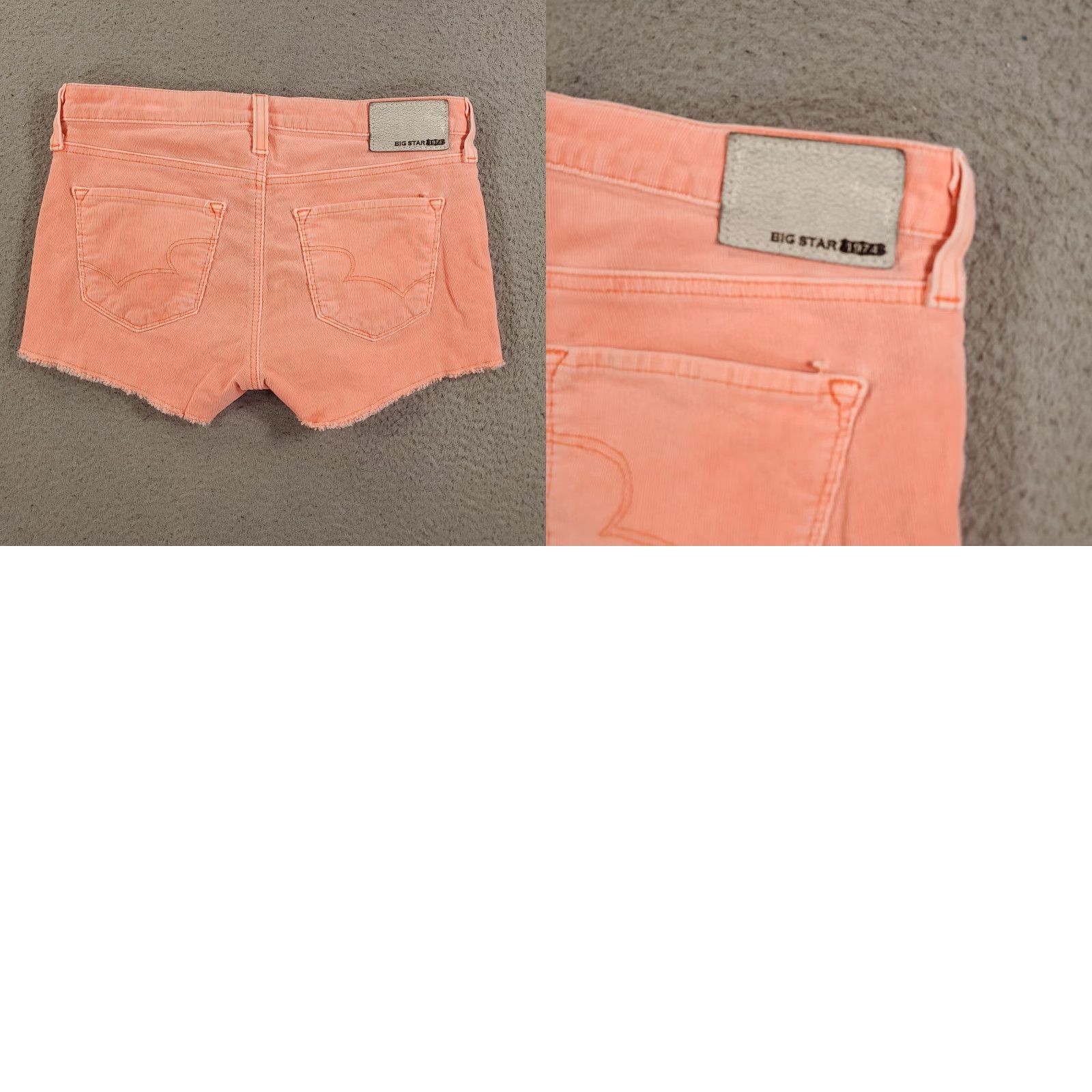 Pinko VINTAGE BIG STAR Corduroy Shorts Women 27 Pink Fringe 5-Pocket Bohemian Summer Size 27" / US 4 / IT 40 - 8 Thumbnail