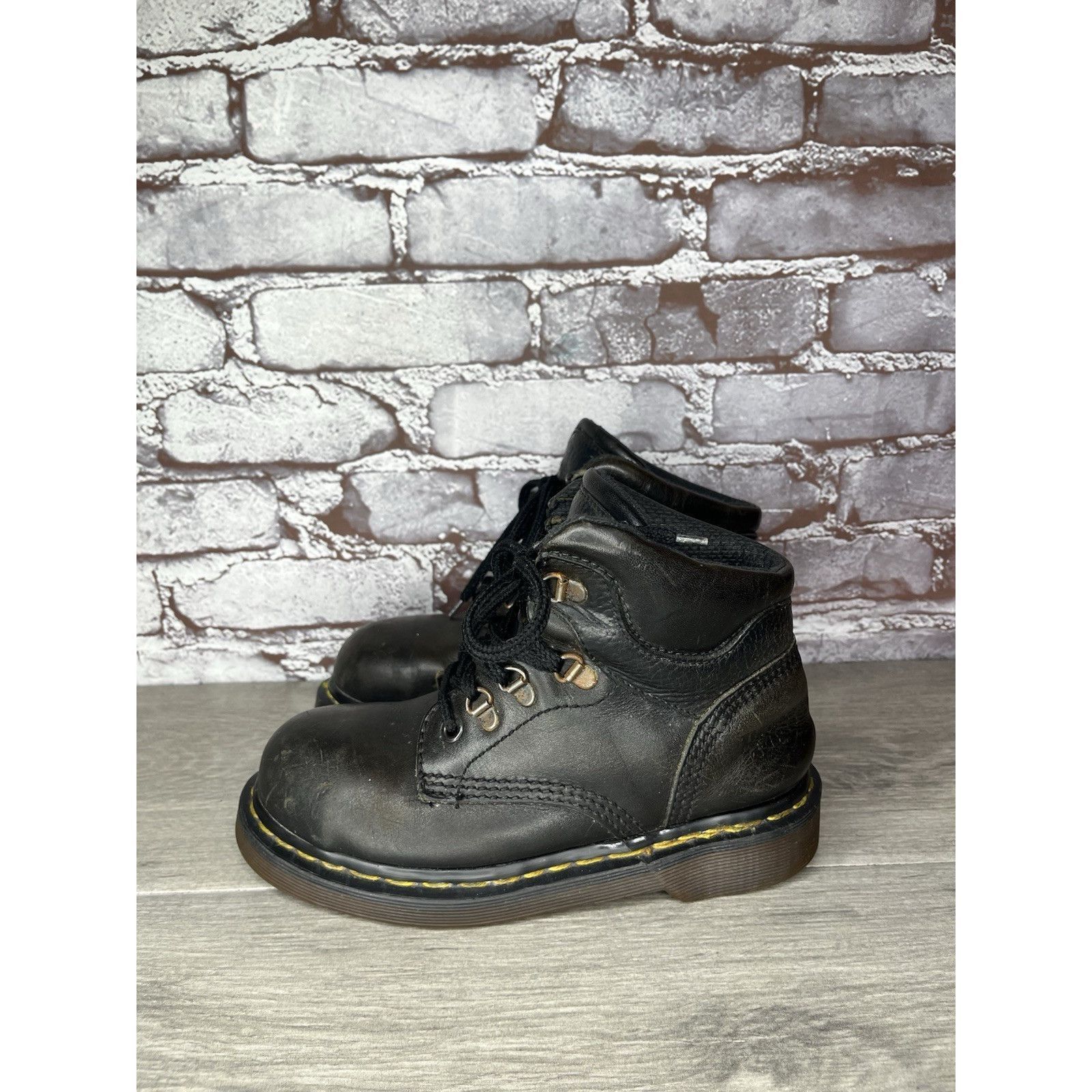 Dr. Martens Vintage Docs Dr. Martens Doc 7735 Combat Black Boots Women’s Size US 5 / IT 35 - 20 Thumbnail
