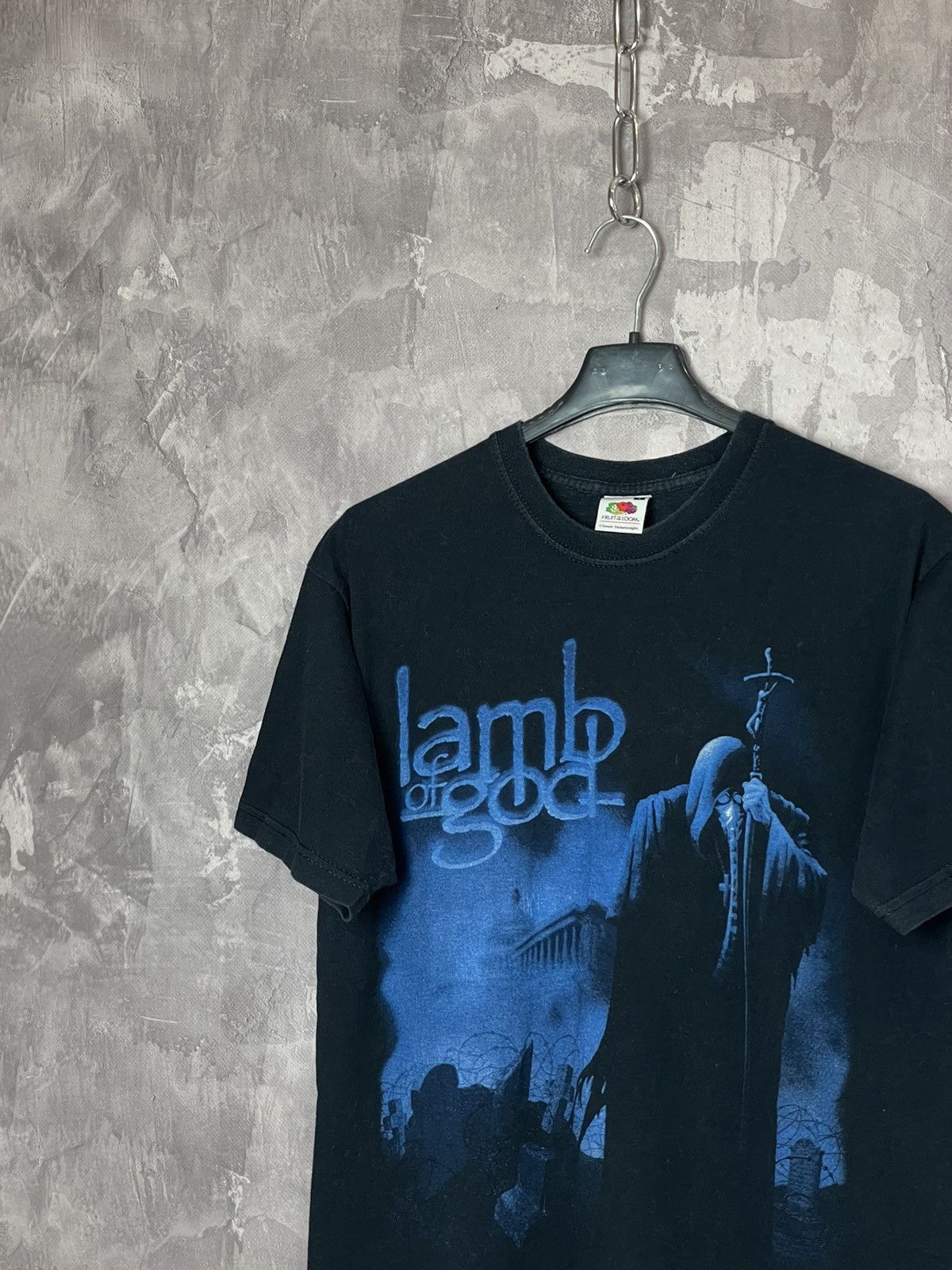 Band Tees × Vintage Vintage Y2K Lamb of God death metal graphic T shirt black Size US S / EU 44-46 / 1 - 4 Thumbnail