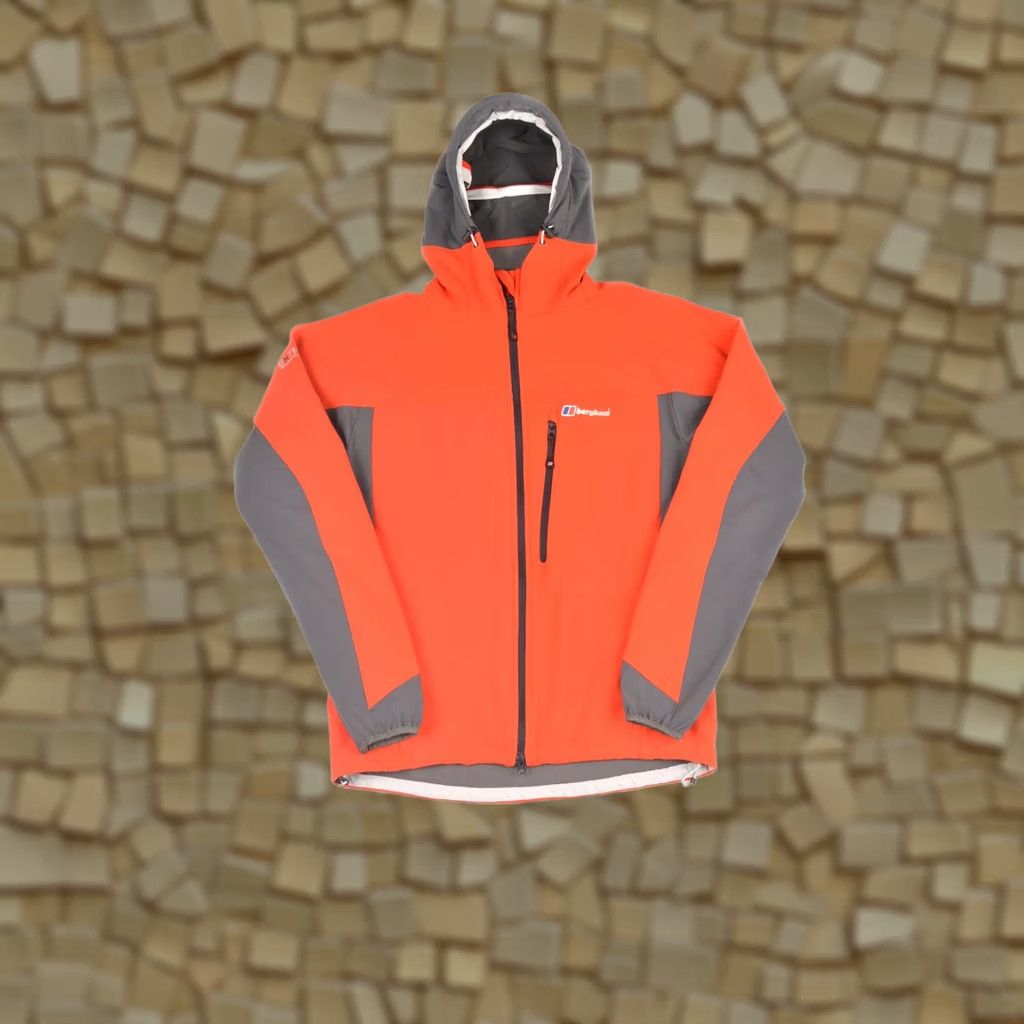 Berghaus Berghaus Extrem Jorasse Full-Zip Hooded Softshell Jacket Men L Red 20047 Nylon Elastane Windbreaker Size L Size US L / EU 52-54 / 3 - 1 Thumbnail