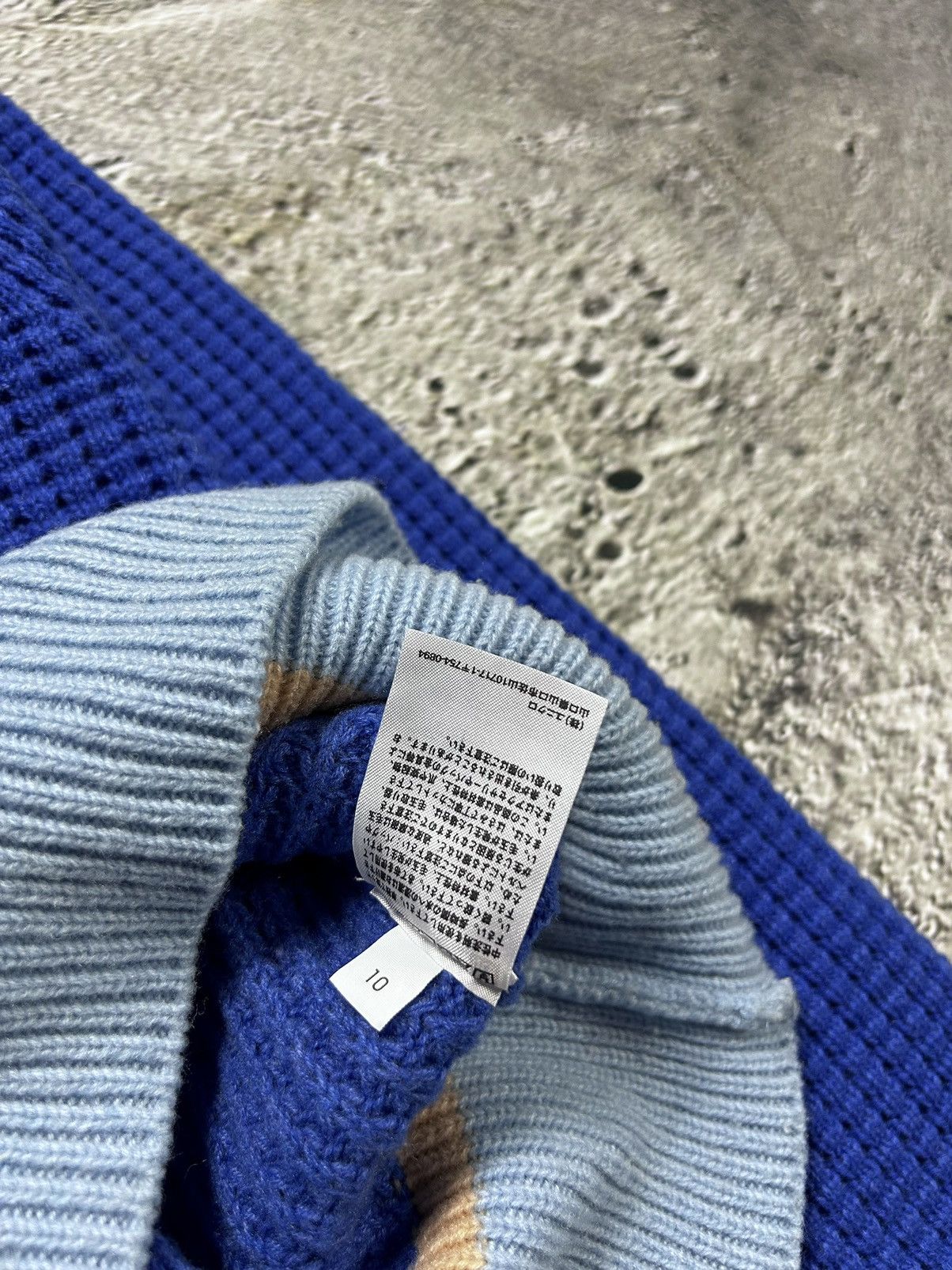 Marni × Uniqlo Marni Uniqlo Popcorn Knit V-neck Sweater blue Size M / US 6-8 / IT 42-44 - 7 Thumbnail