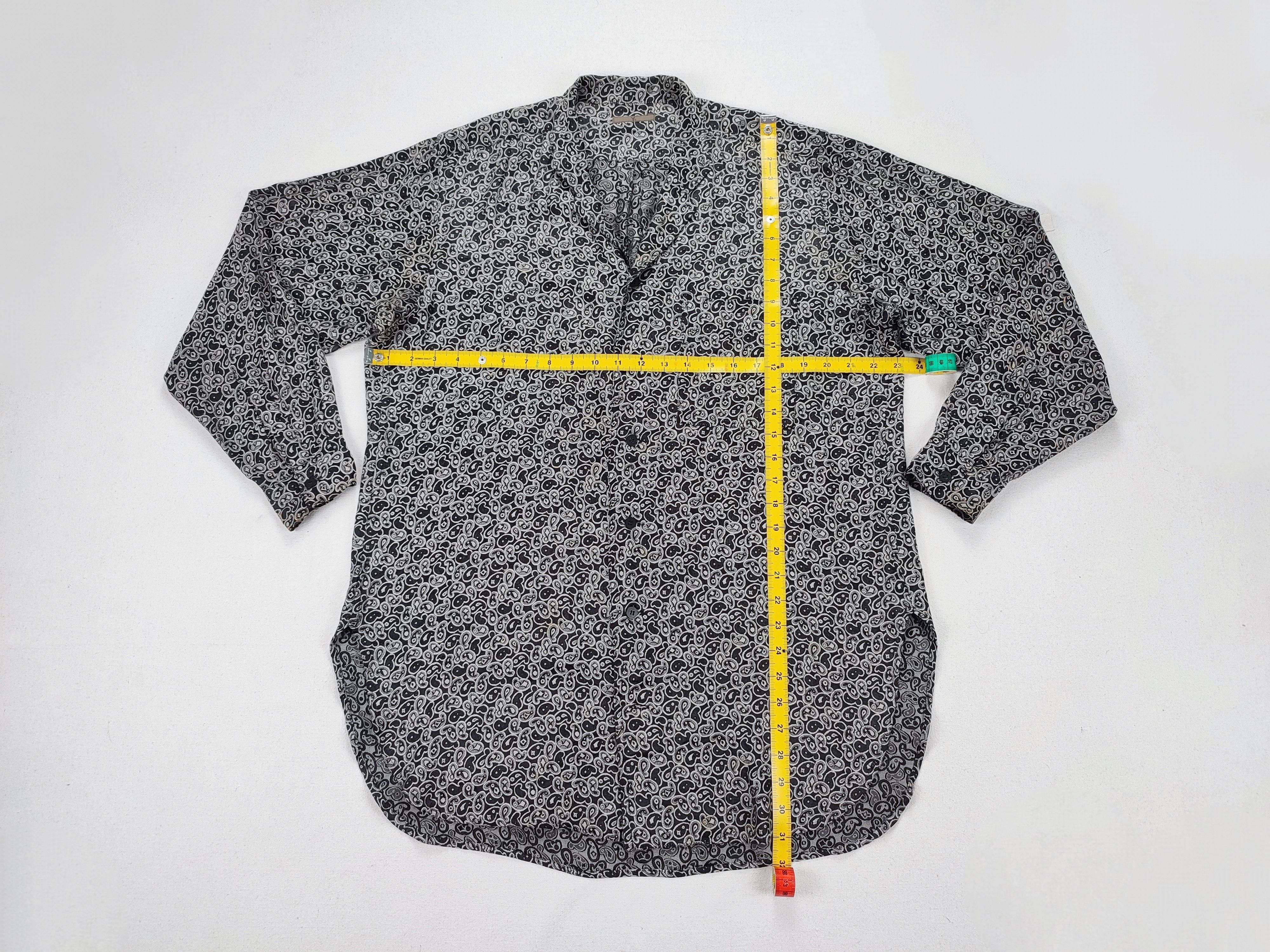 Y's × Yohji Yamamoto Y's Yohji Yamamoto French Collar Paisley Rayon Shirt Size US L / EU 52-54 / 3 - 3 Thumbnail