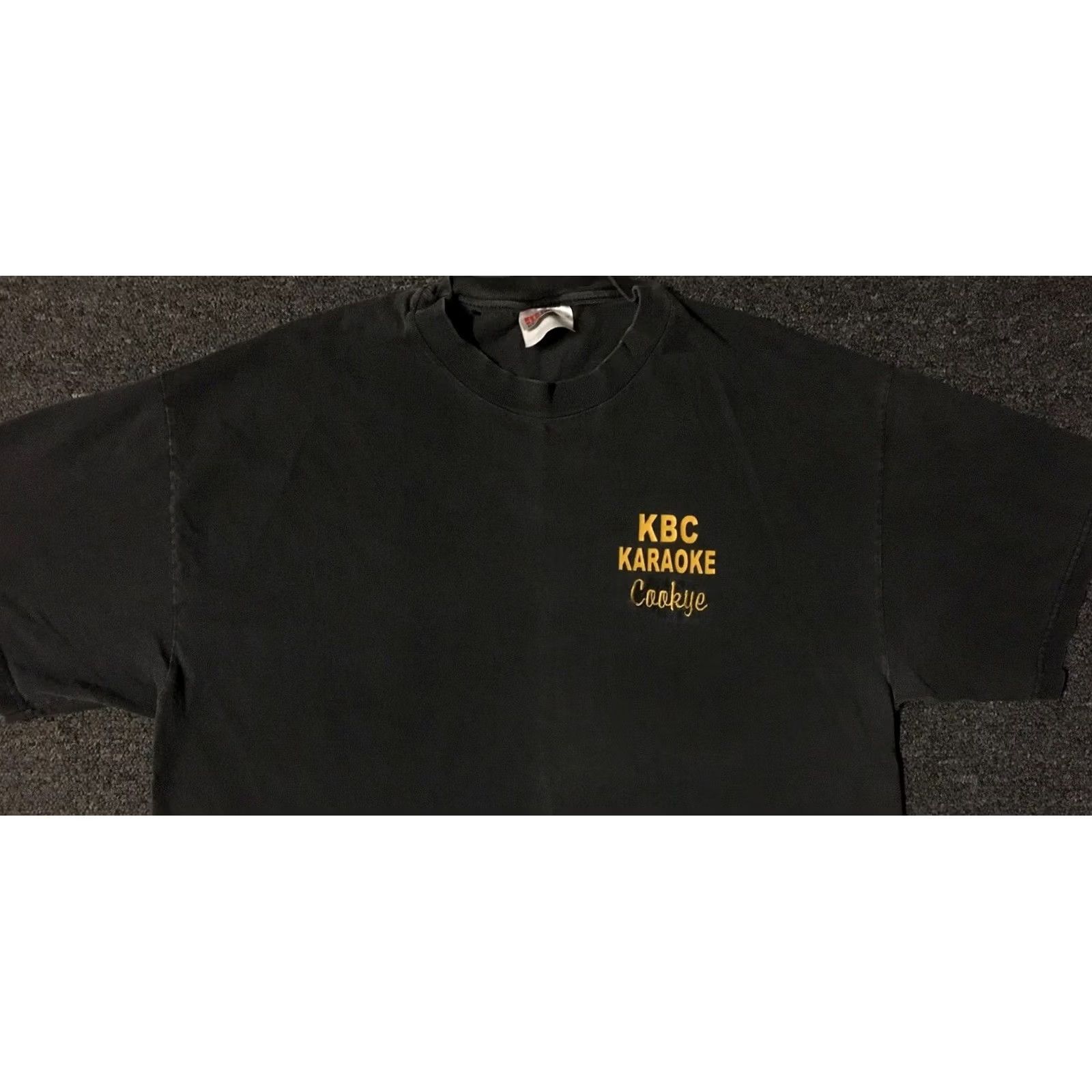 Vintage VINTAGE KBC Karaoke DJ Faded Shirt M Black Concert Shirt Mens T-Shirt 90s Grunge Trucker Motorcycle Art RocknBiker Music USA California Band Size US M / EU 48-50 / 2 - 6 Thumbnail