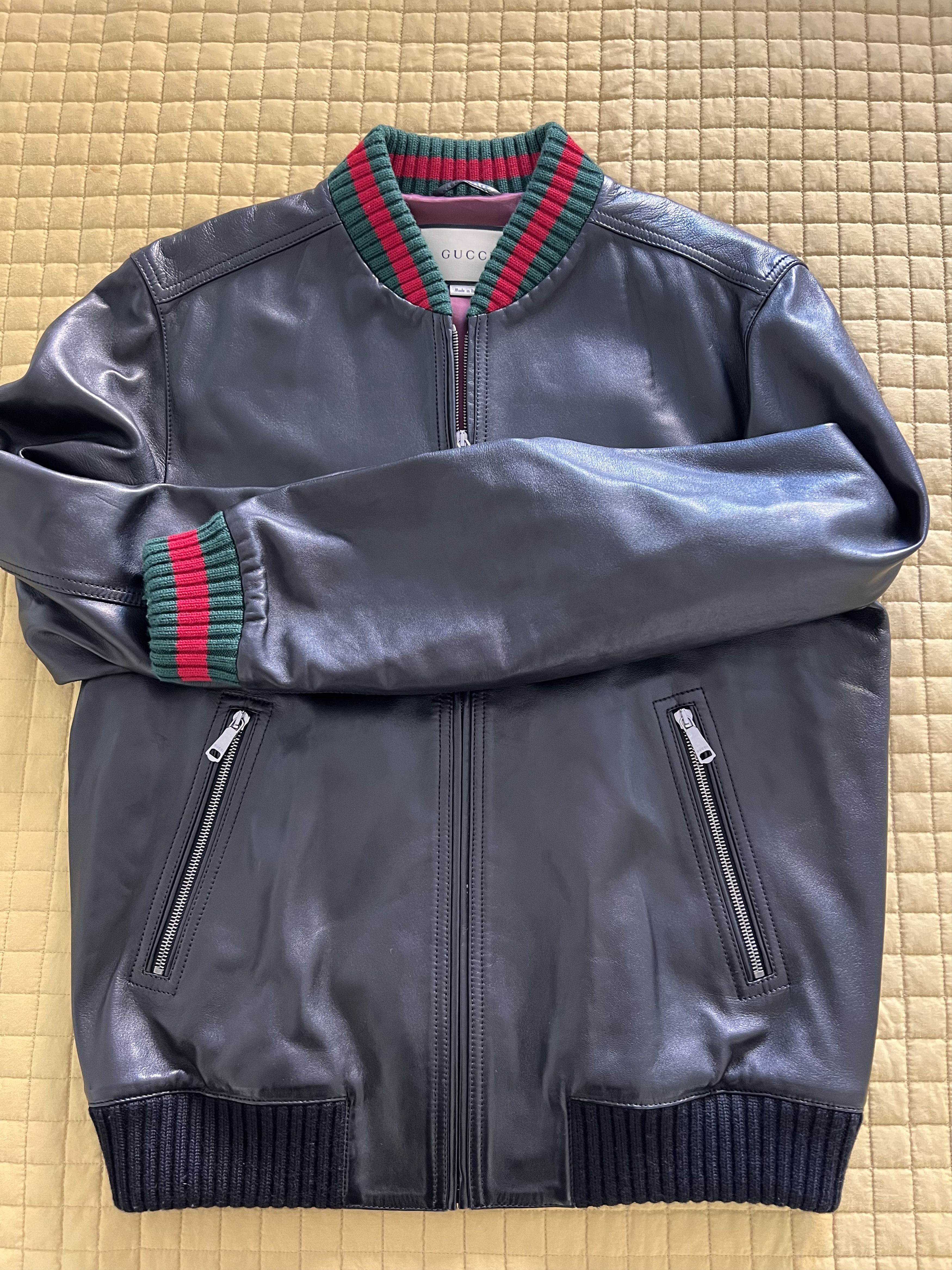 Gucci Gucci leather bomber jacketed Size US M / EU 48-50 / 2 - 5 Thumbnail