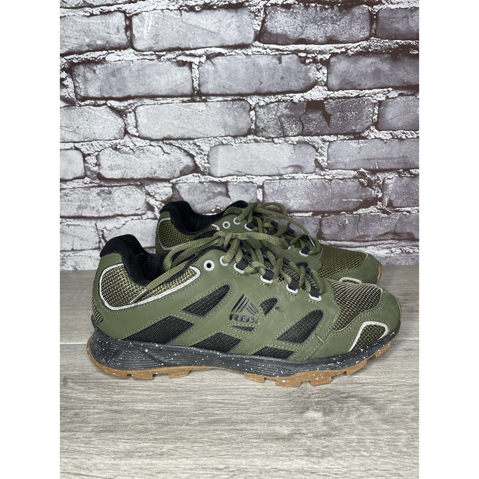 Other RBX Durango 3 Green & Black Athletic Trail Lace Running Shoe Size US 10 / EU 43 - 3 Thumbnail