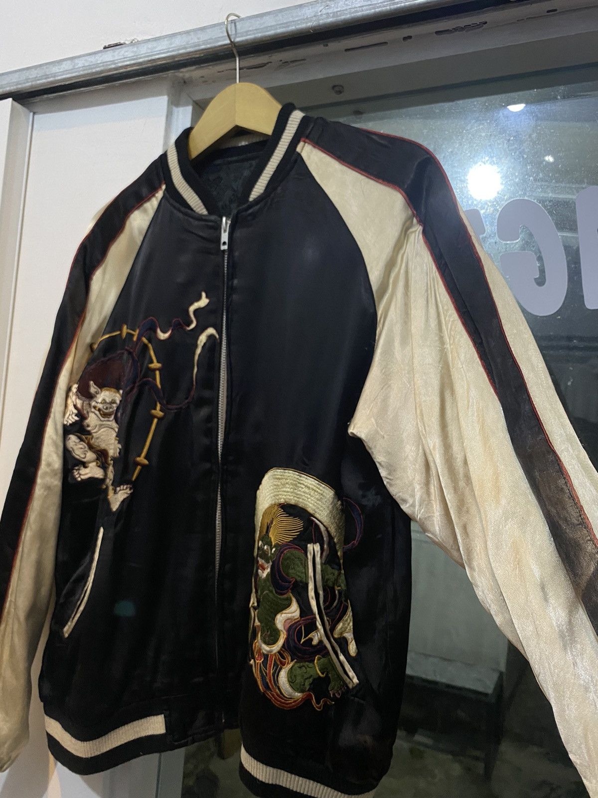 Japanese Brand Sukajan japanese classic Script Rayon Silk Jacket Size US M / EU 48-50 / 2 - 3 Thumbnail