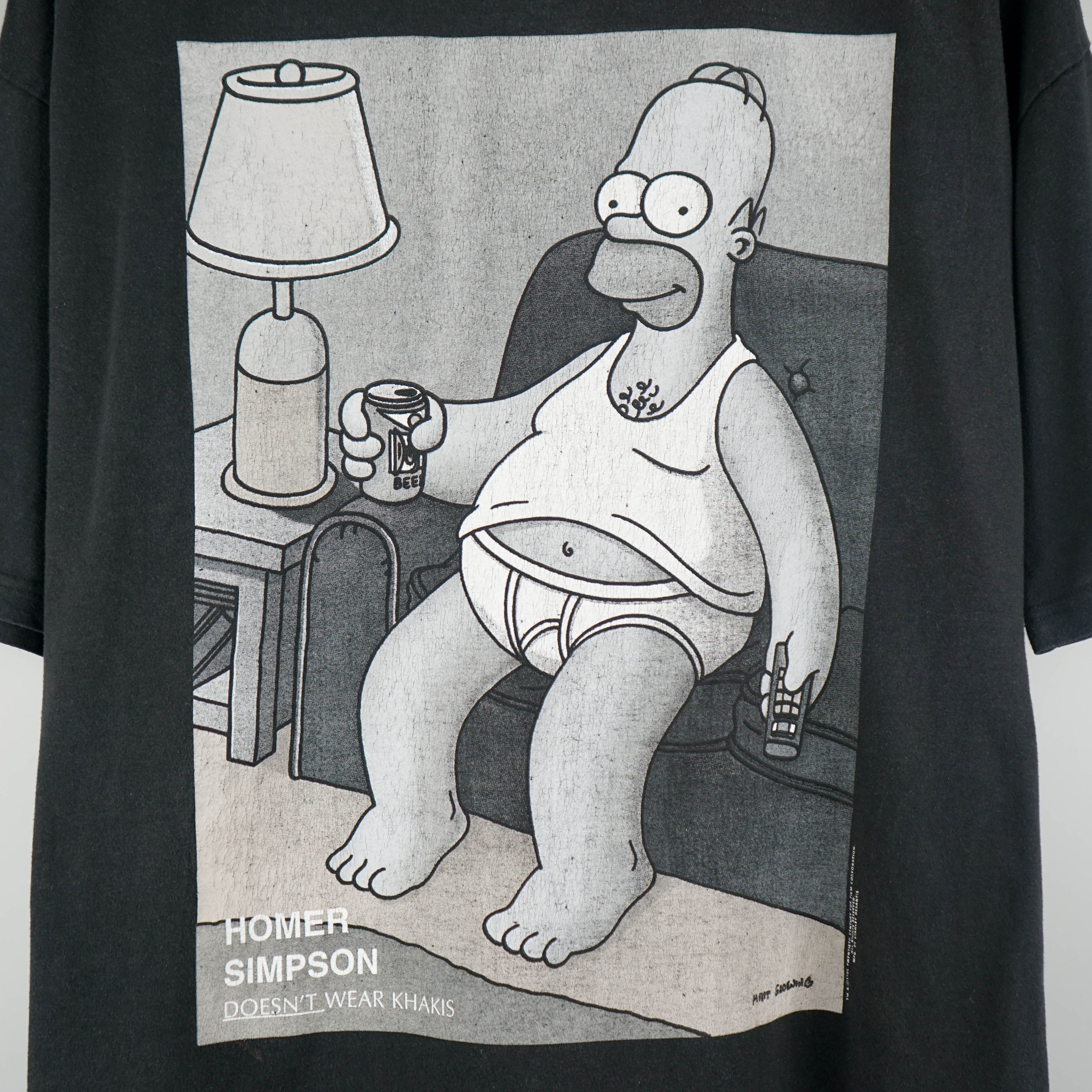 Cartoon Network × The Simpsons × Vintage Vintage 1995 Homer Simpson On A Couch T-Shirt Size US XL / EU 56 / 4 - 2 Thumbnail
