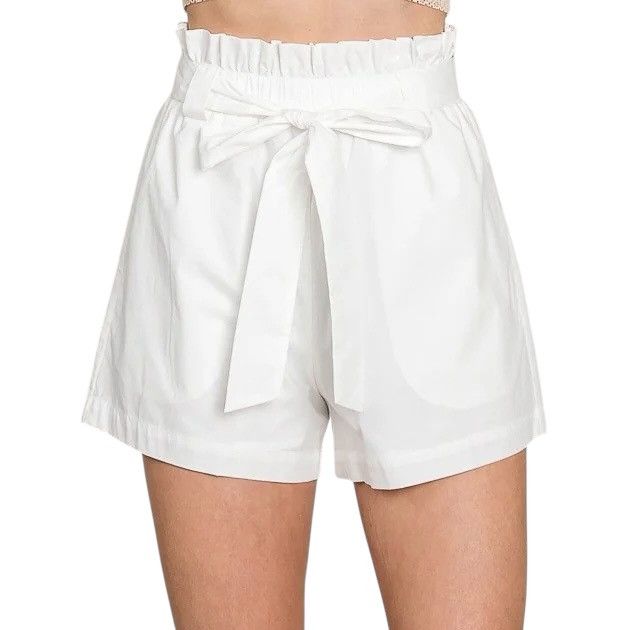 Other Revamped white belted paper bag waist shorts XL Size 30" / US 8 / IT 44 - 1 Thumbnail