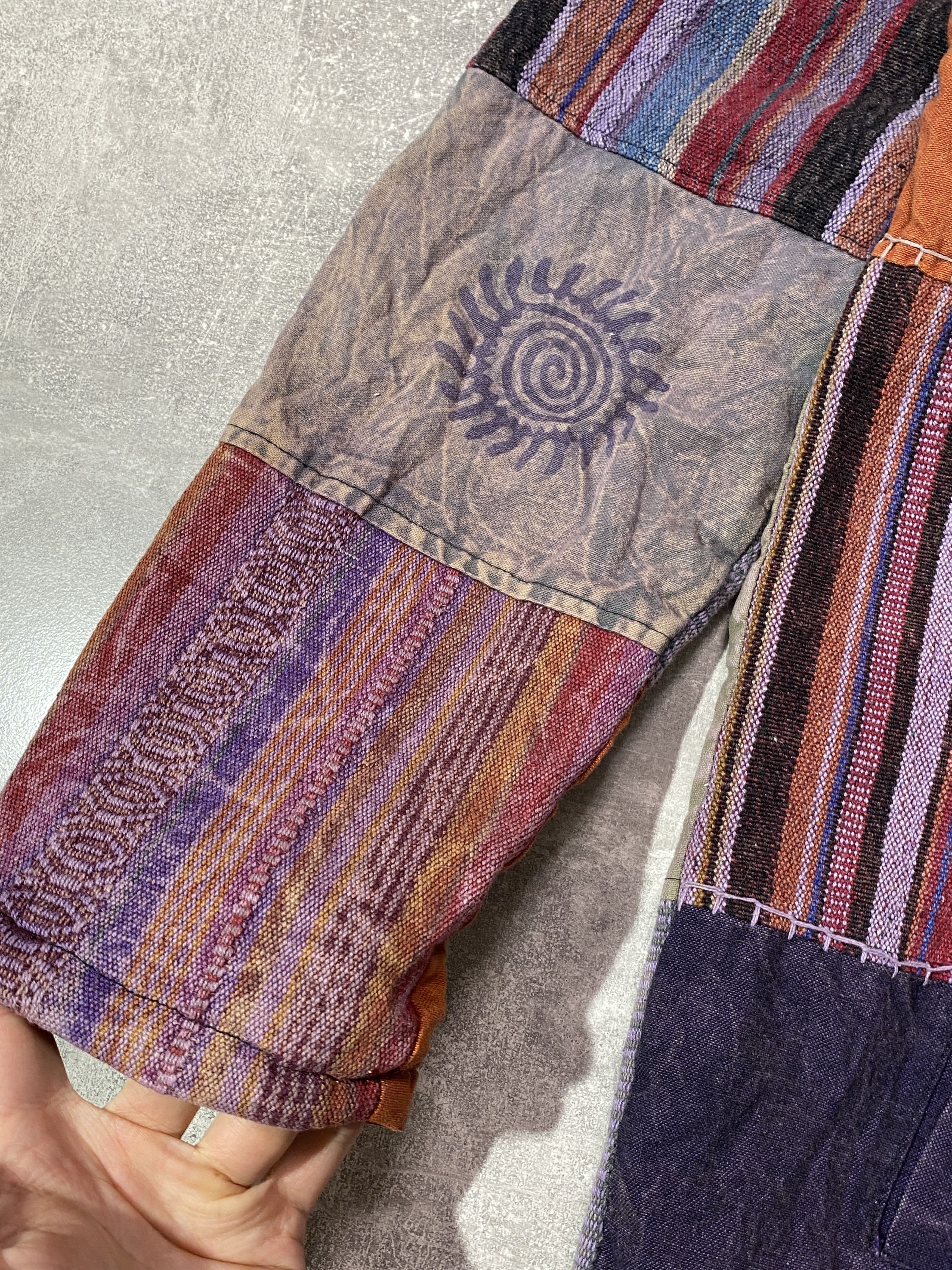 Japanese Brand Vintage Hippie Print Boho Nepal Patchwork Jacket L/XL Size US L / EU 52-54 / 3 - 2 Thumbnail