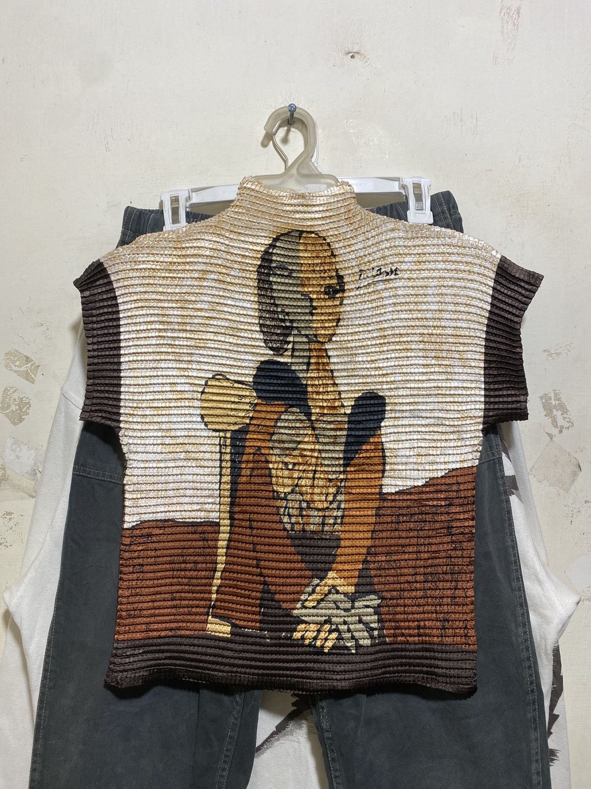 Paloma Picasso Vintage Picasso Crimped Print Blouse Top Pleated Size S / US 4 / IT 40 - 4 Thumbnail